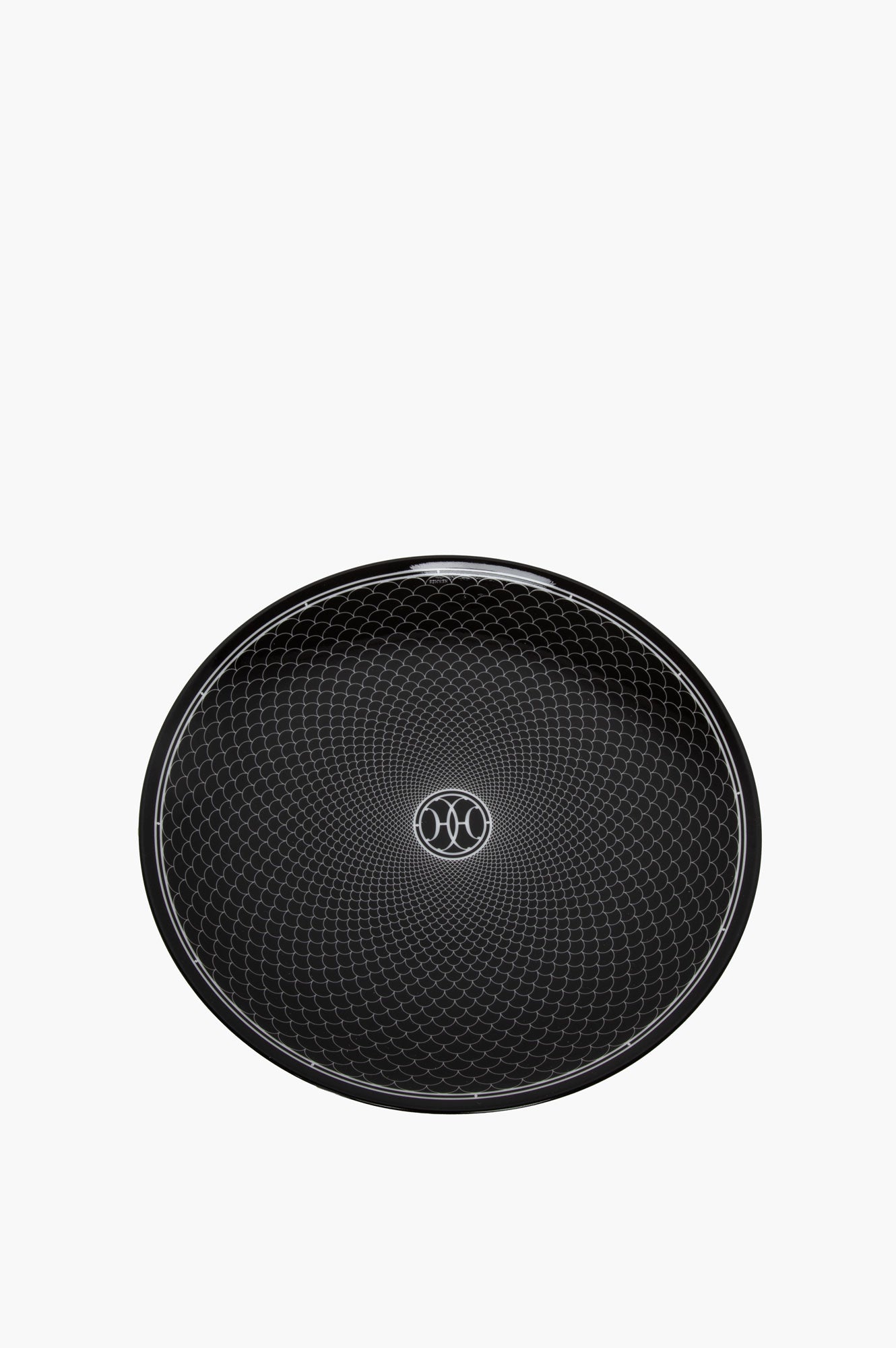 Hermes Black H Deco Dessert Plate Set of 2