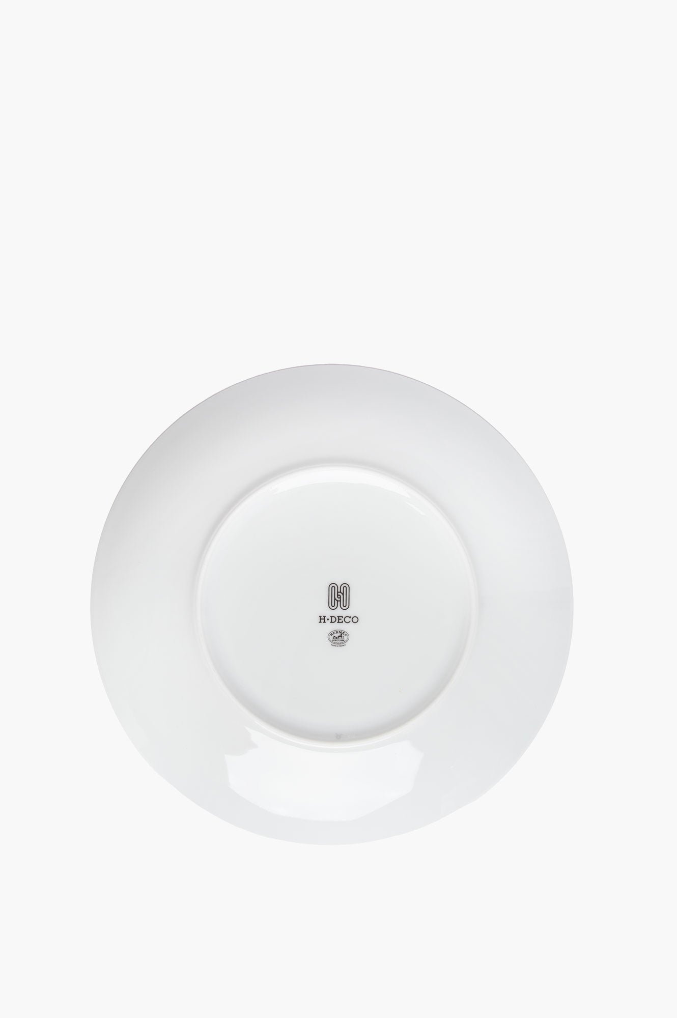 Hermes Black H Deco Dessert Plate Set of 2