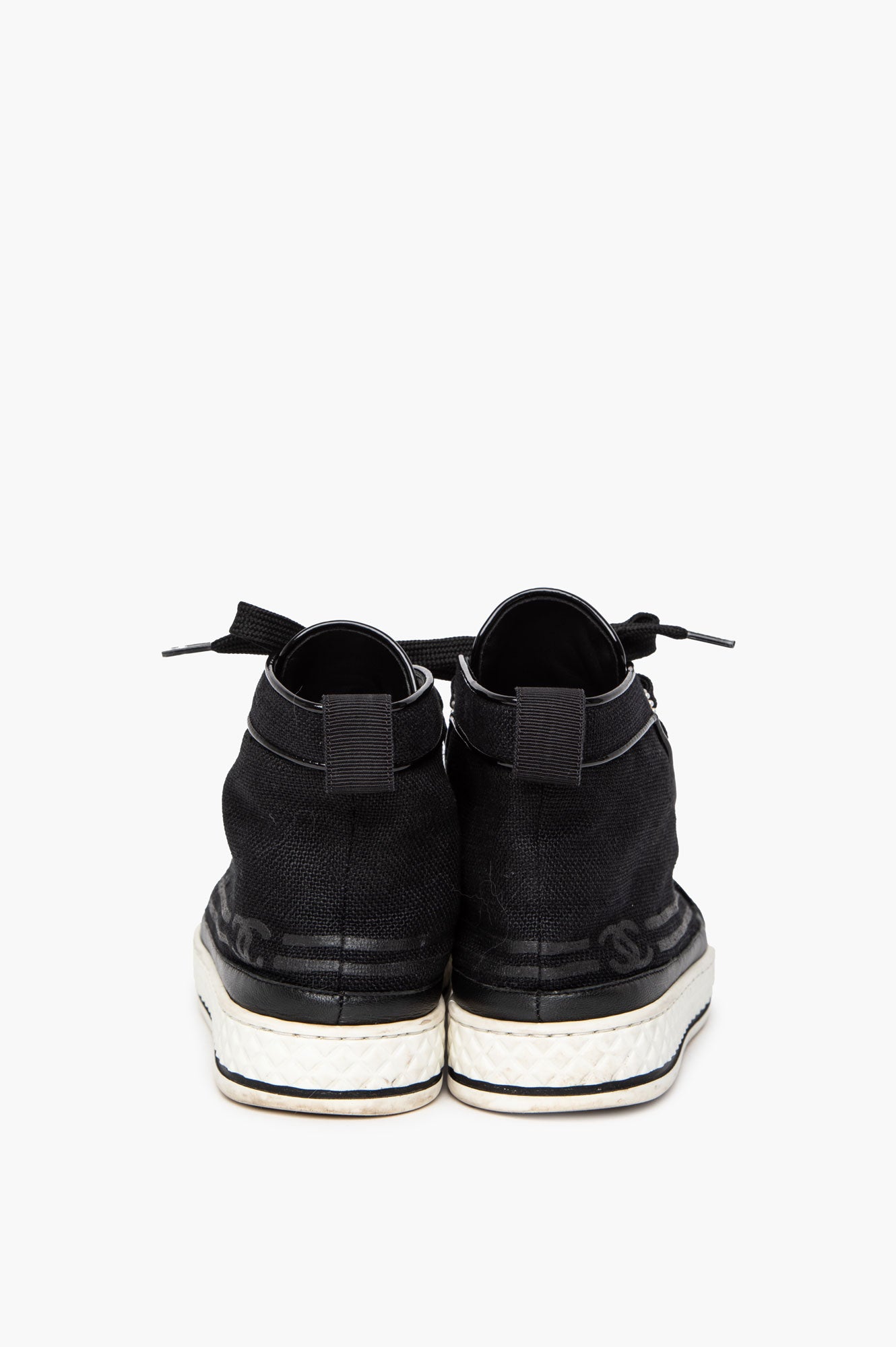 Chanel Black High Top Flats Size 37