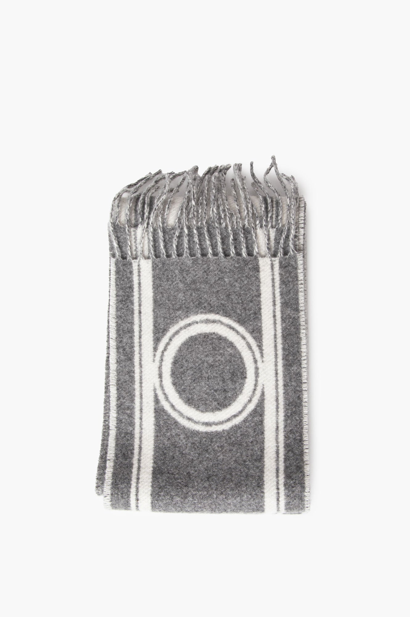 Hermes Grey Casaque Bande De Repos Scarf