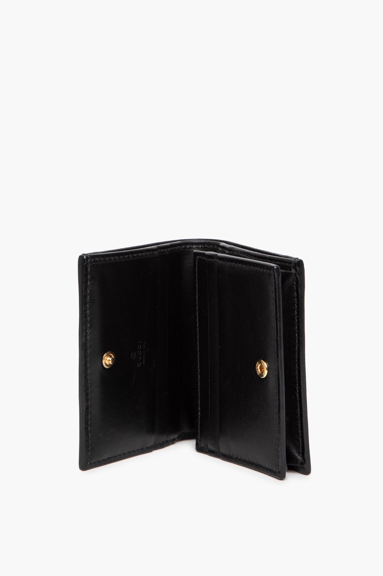 Gucci Black Leather Bi-Fold Wallet