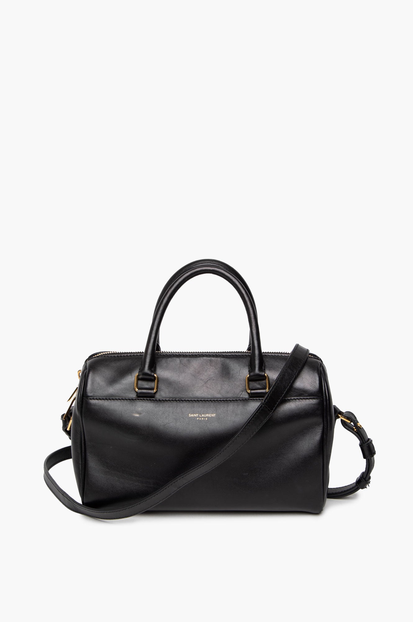 Saint Laurent Black Saffiano Crossbody Bag