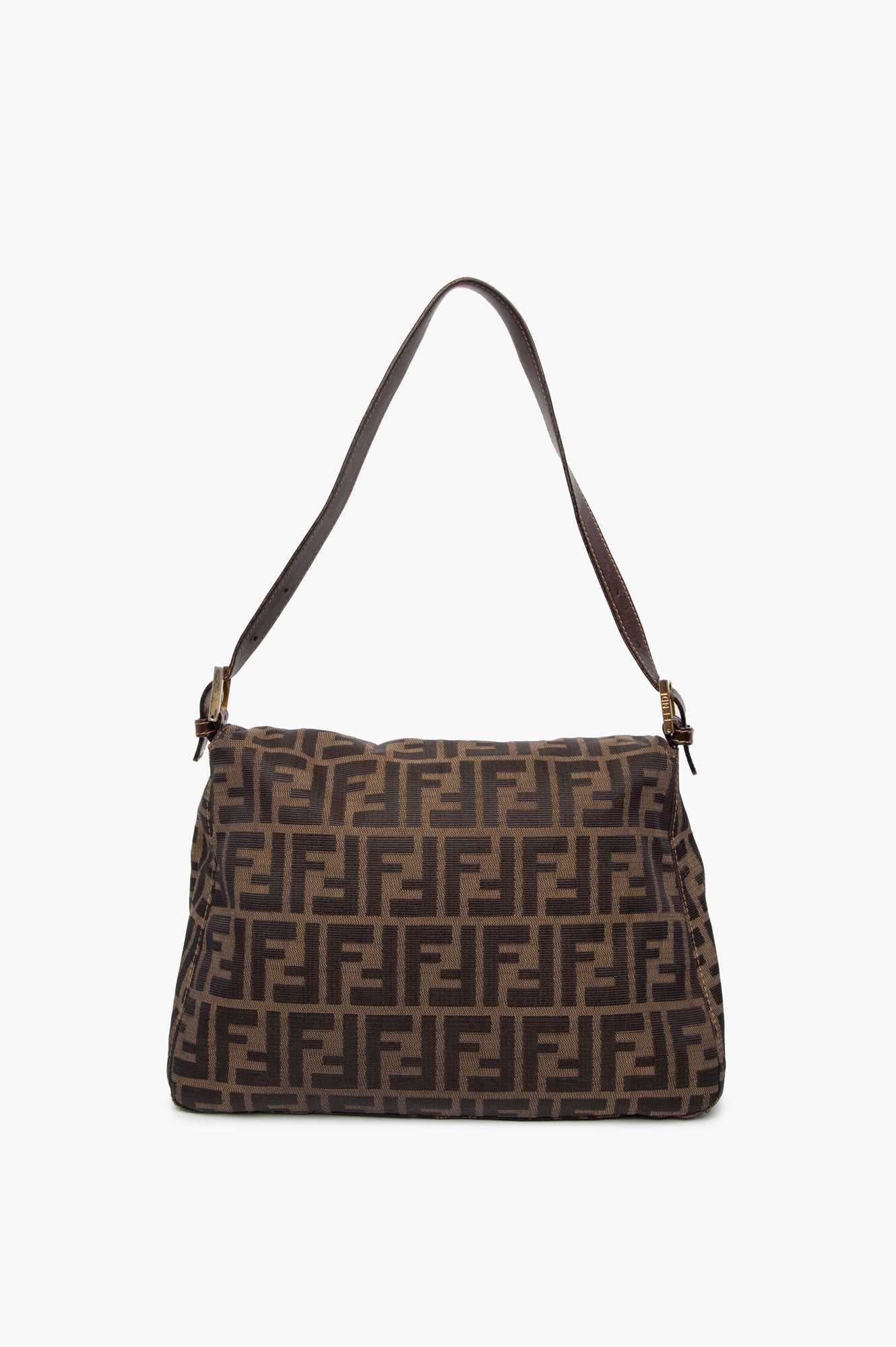 Fendi Zucca Canvas Shoulder Bag