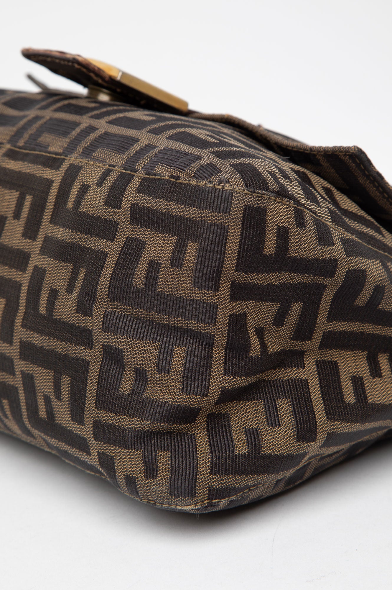 Fendi Zucca Canvas Shoulder Bag