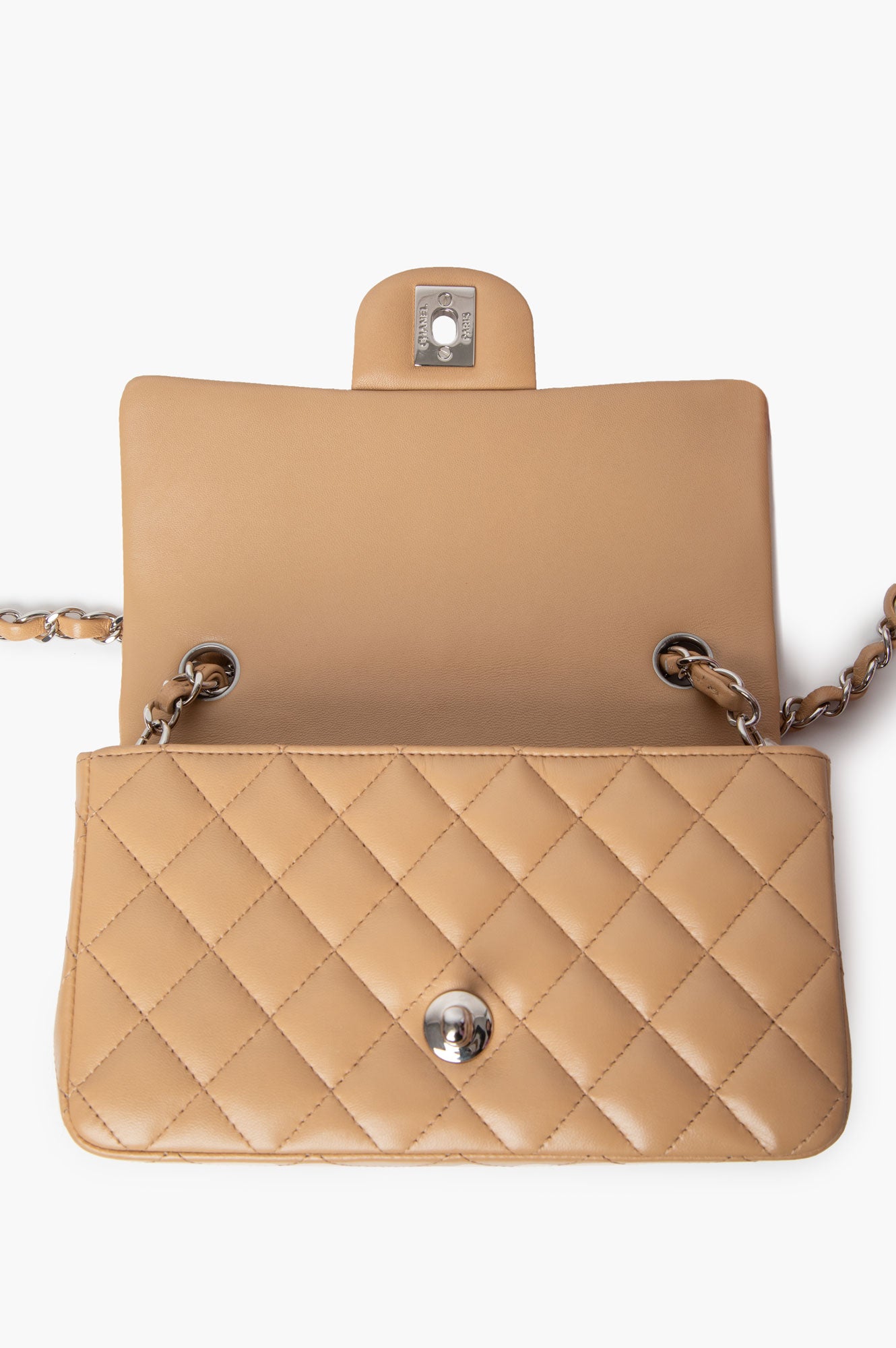 Chanel 2019 Brown Classic Mini Rectangle Flap Bag