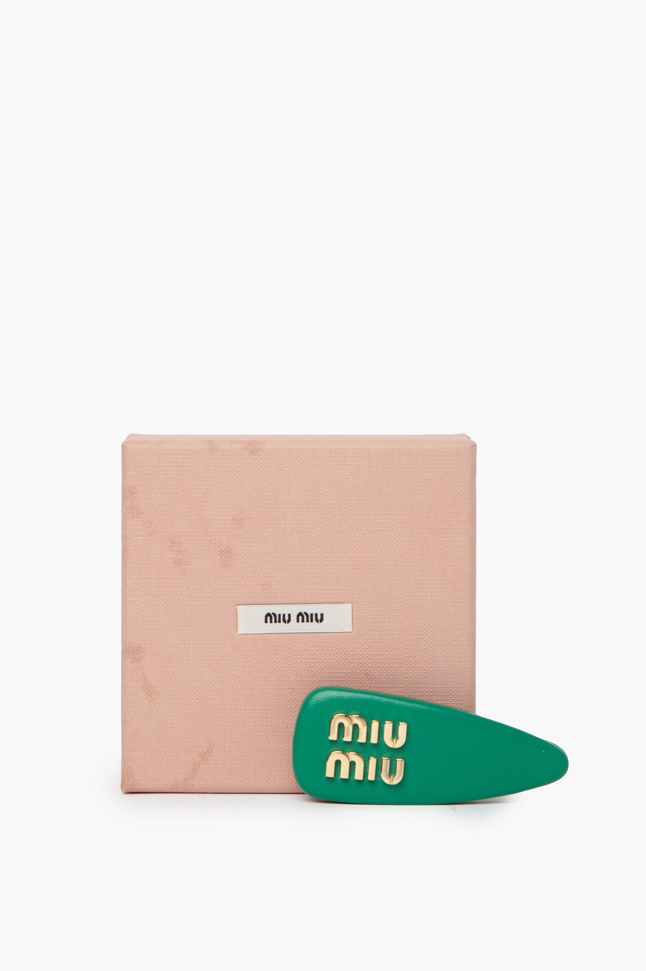 Miu Miu Green Hair Clip