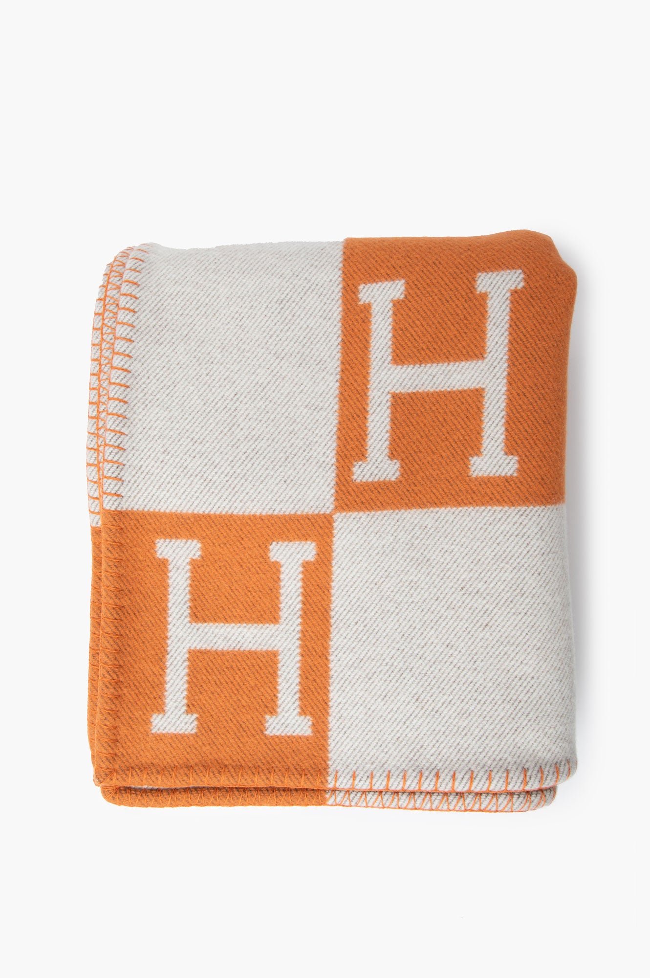 Hermes Orange Avalon III Throw Blanket