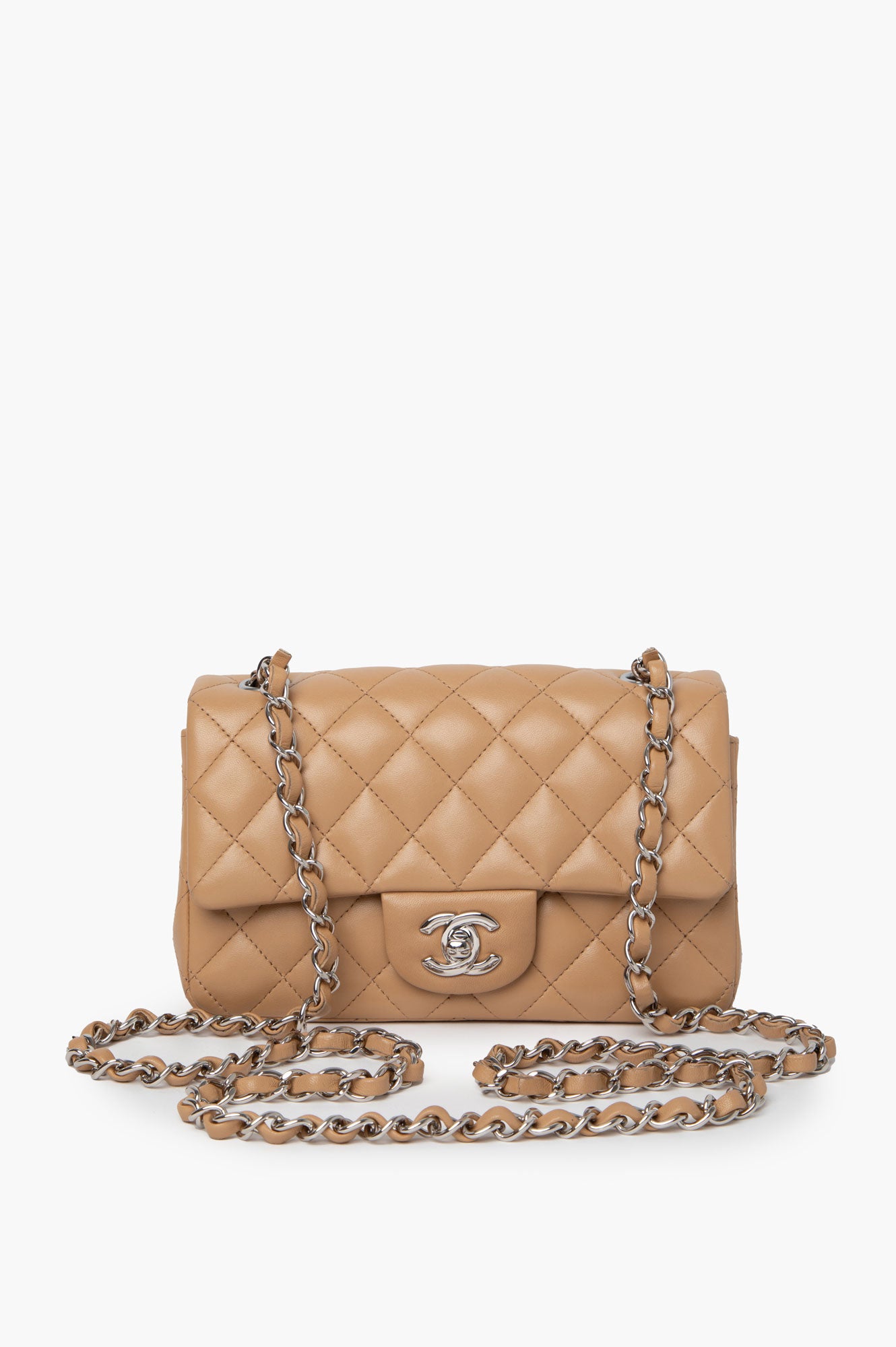 Chanel 2019 Brown Classic Mini Rectangle Flap Bag
