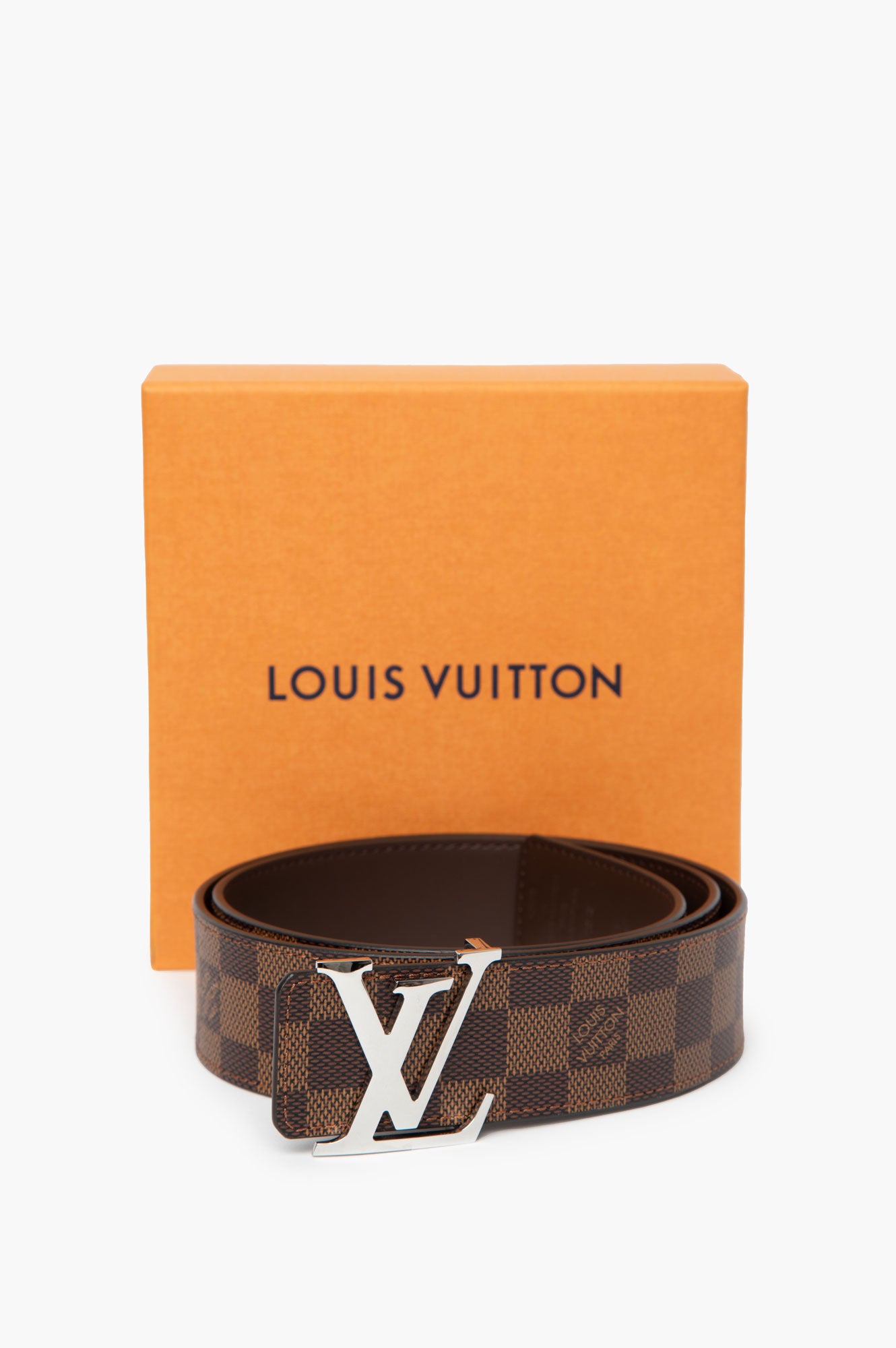 Louis Vuitton 40mm Brown Damier Belt Size 90
