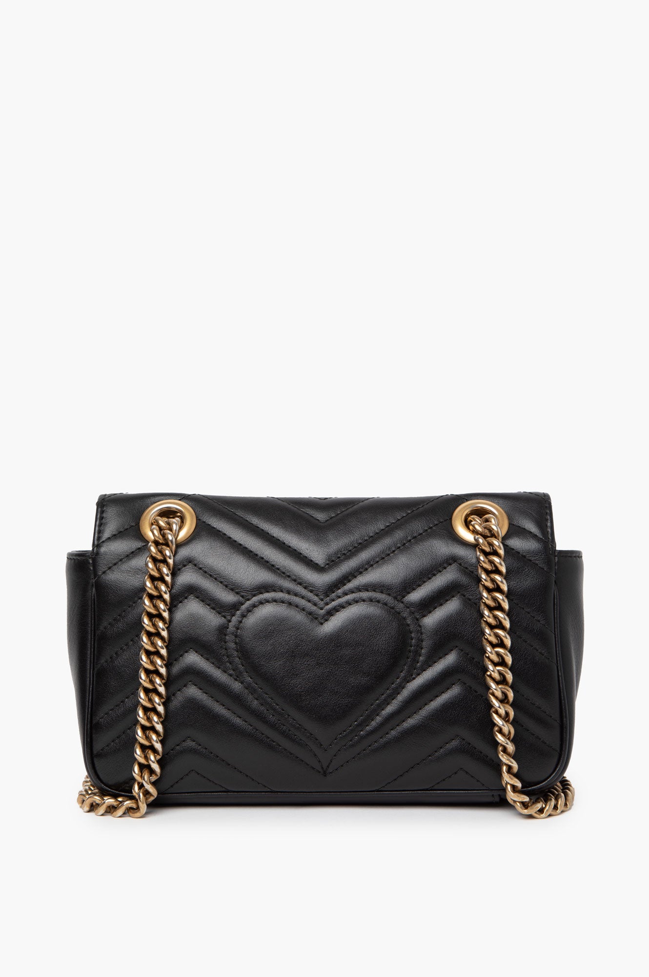 Gucci Black GG Marmont Small Shoulder Bag