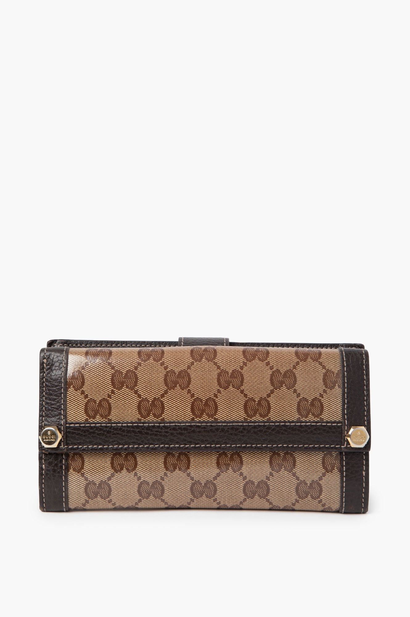 Gucci Brown GG Supreme Long Wallet