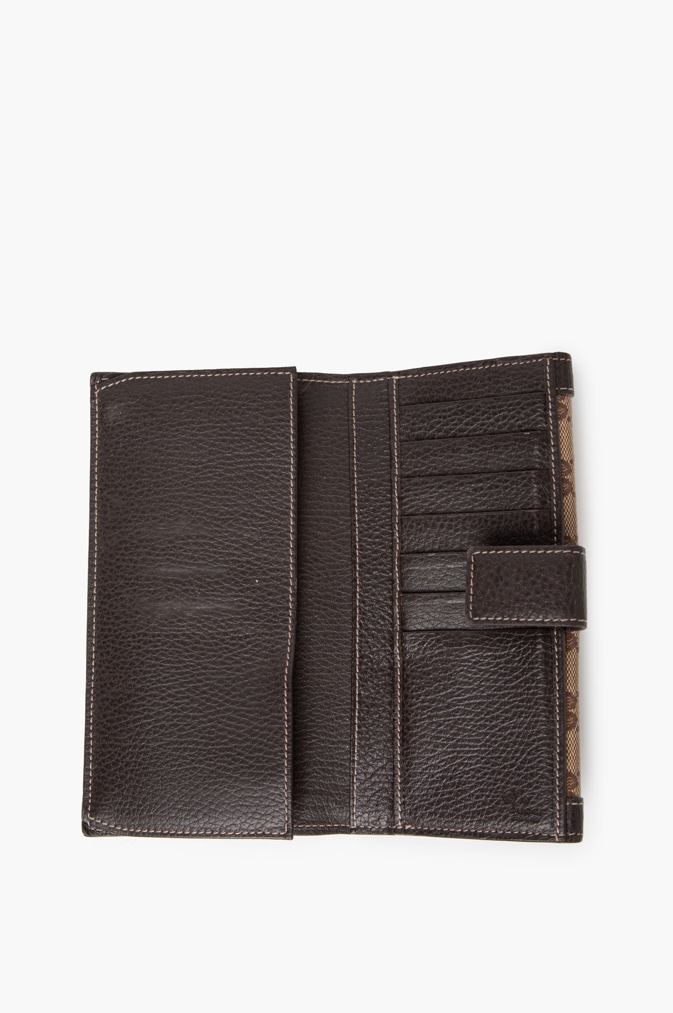 Gucci Brown GG Supreme Long Wallet