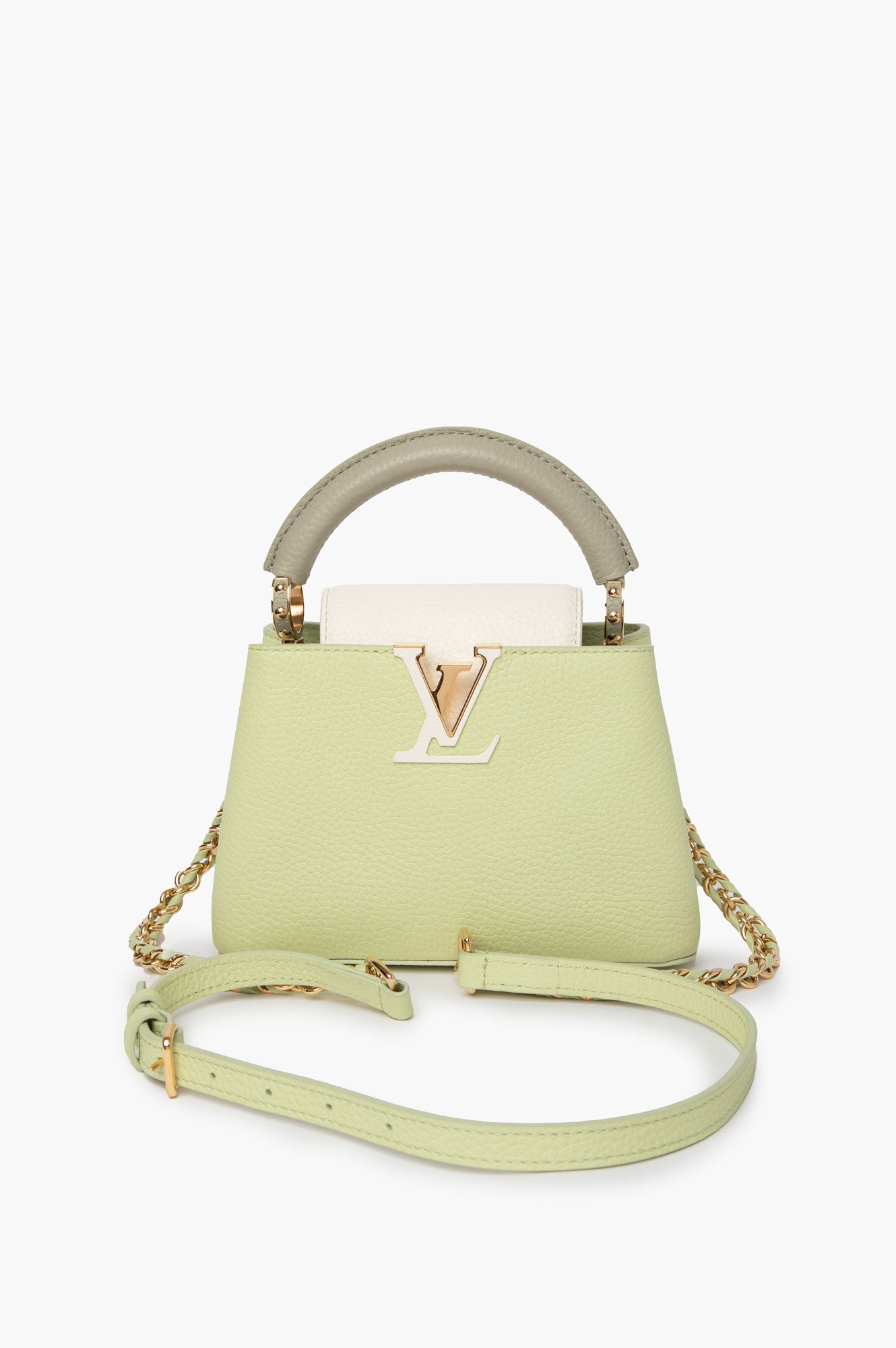 Louis Vuitton Vert Noto Green Capucines Mini Bag