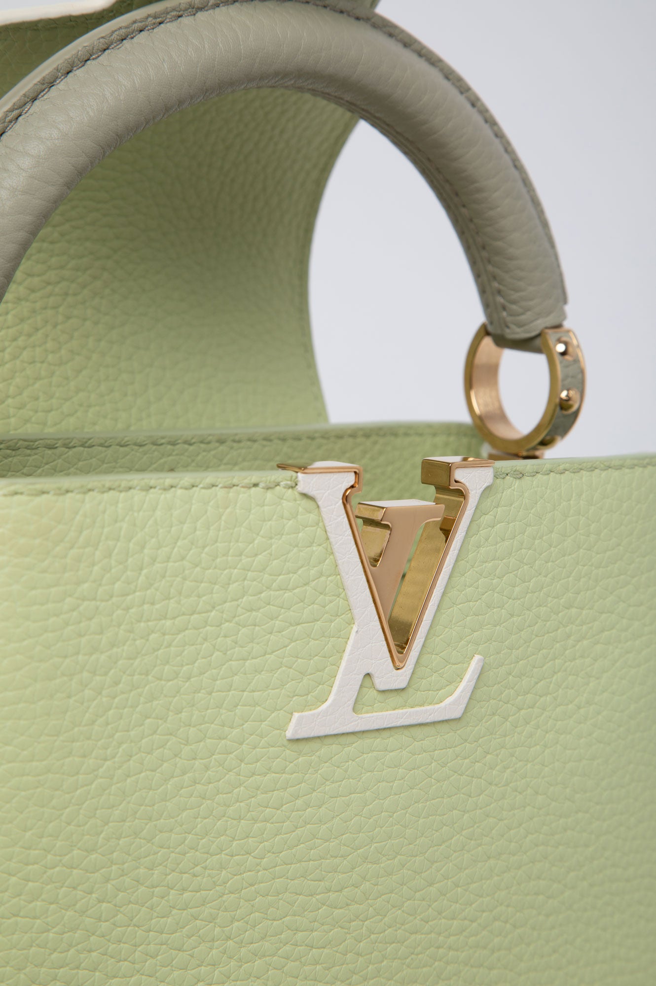 Louis Vuitton Vert Noto Green Capucines Mini Bag