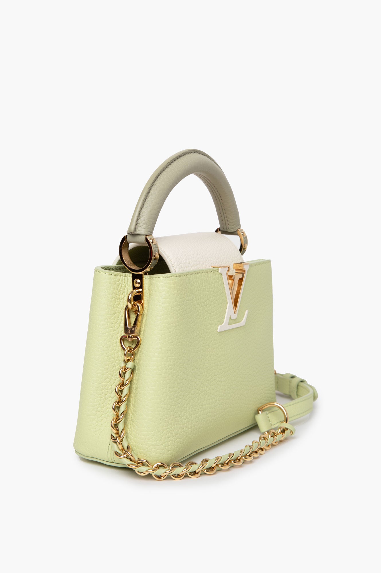 Louis Vuitton Vert Noto Green Capucines Mini Bag