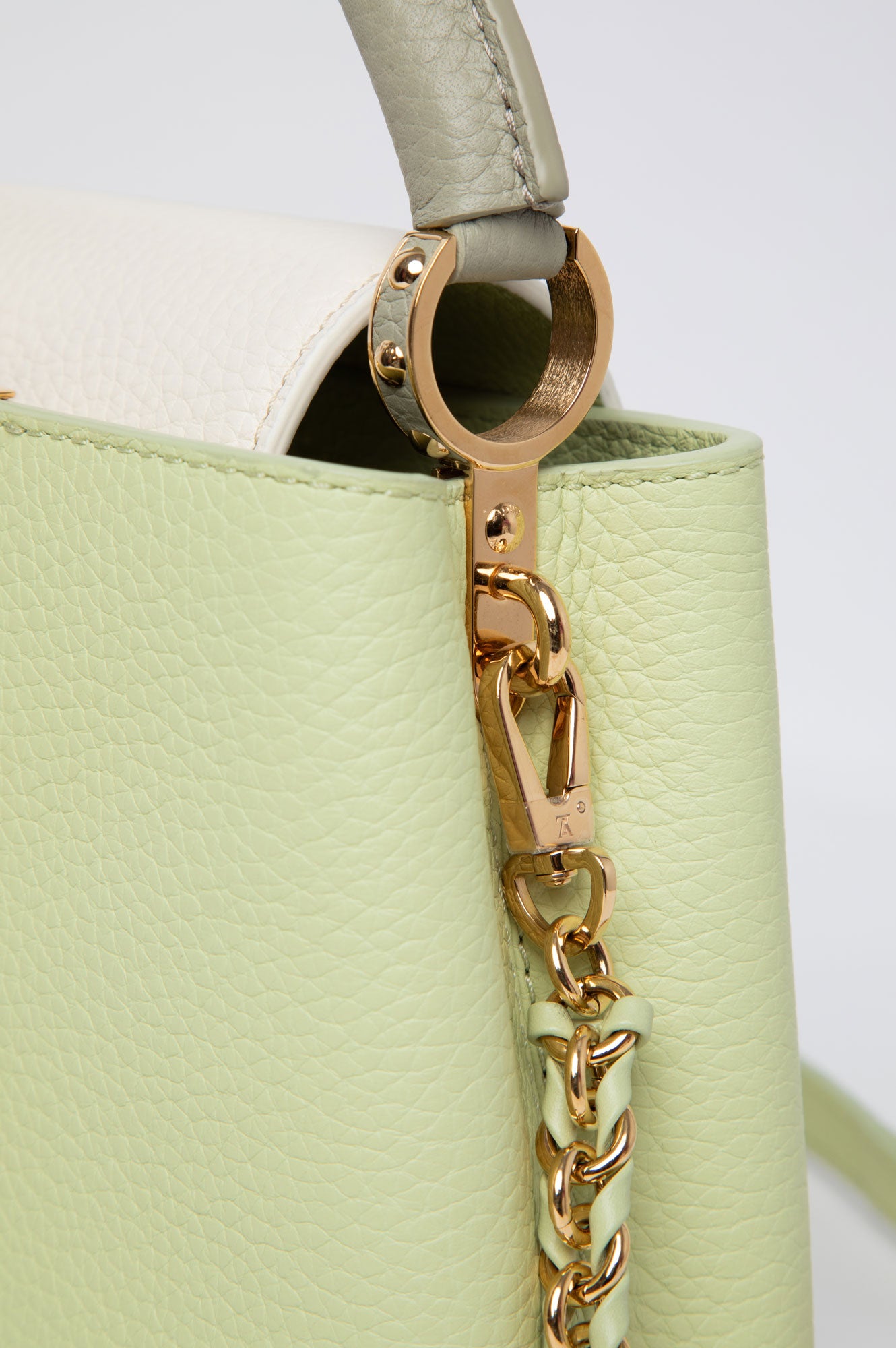 Louis Vuitton Vert Noto Green Capucines Mini Bag
