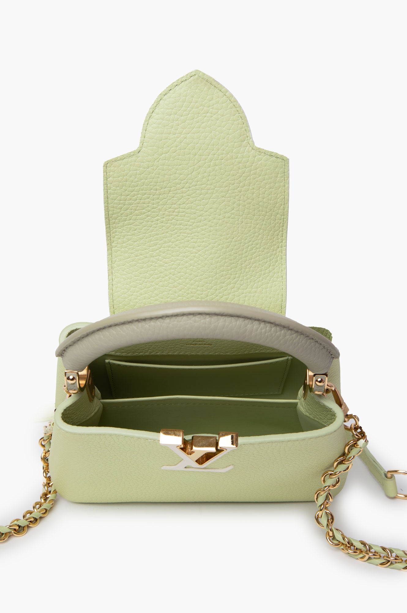 Louis Vuitton Vert Noto Green Capucines Mini Bag