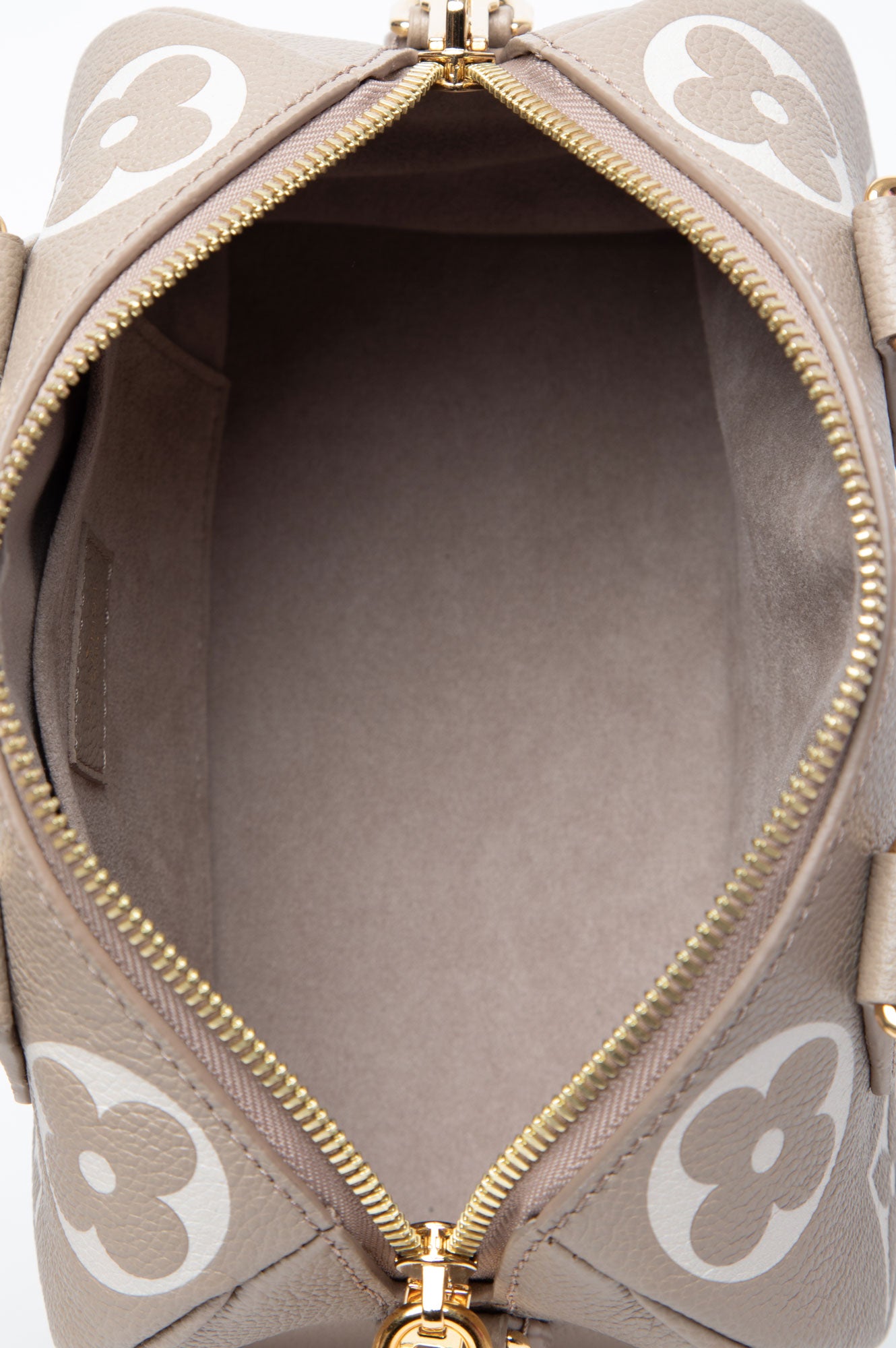 Louis Vuitton Beige Nano Speedy Leather Crossbody Bag