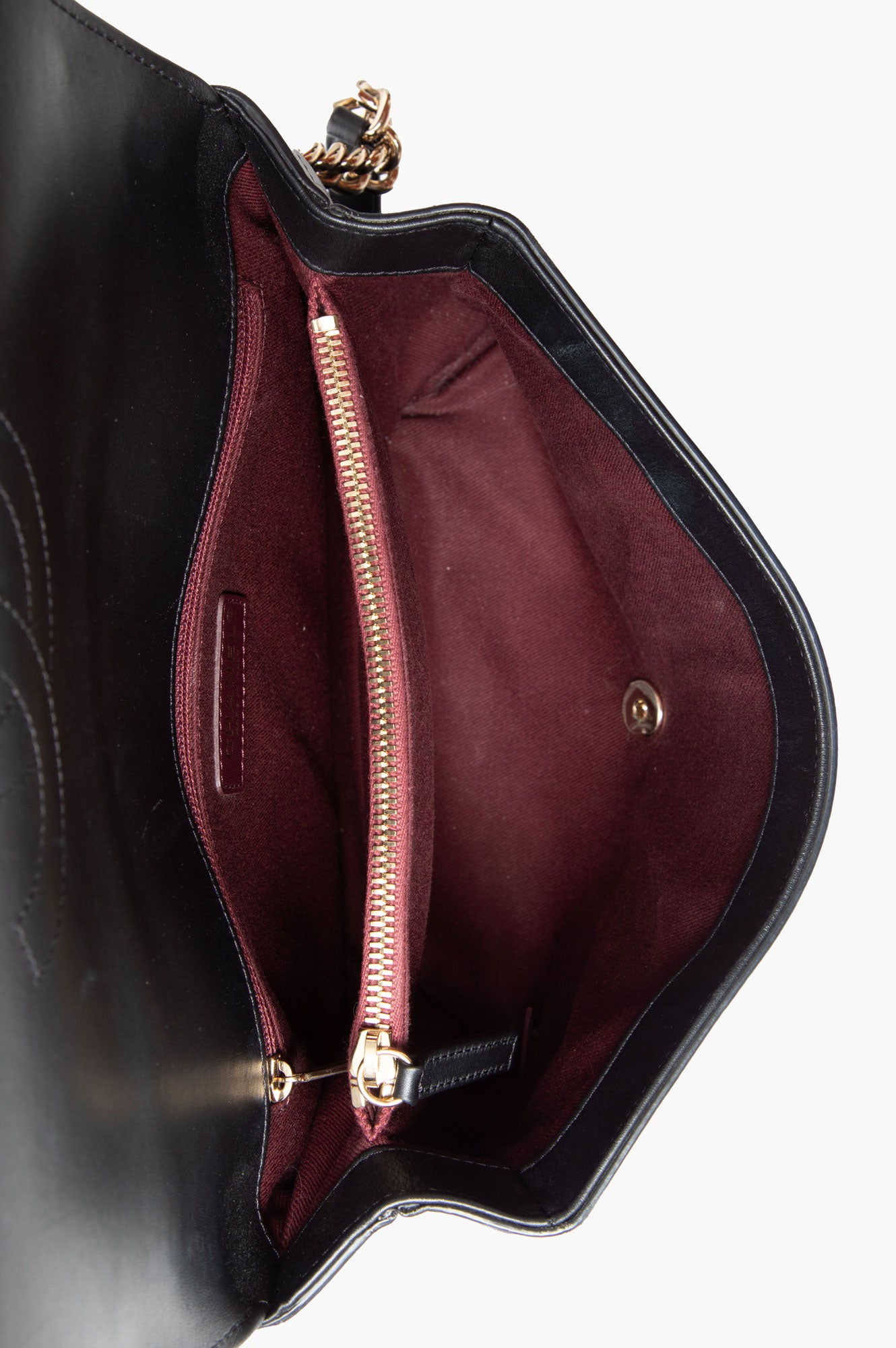 Chanel 2019 Black Coco Chevron Medium Flap Bag