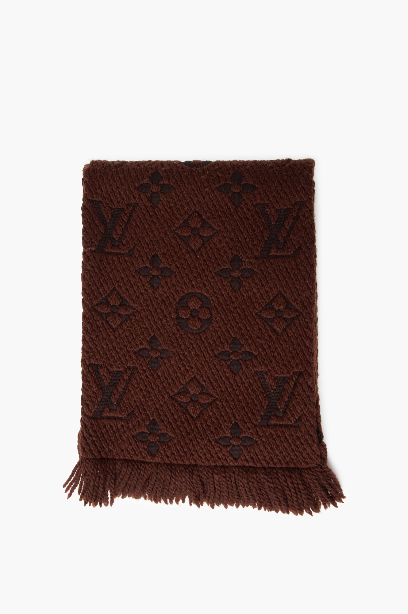 Louis Vuitton Brown Logomania Scarf
