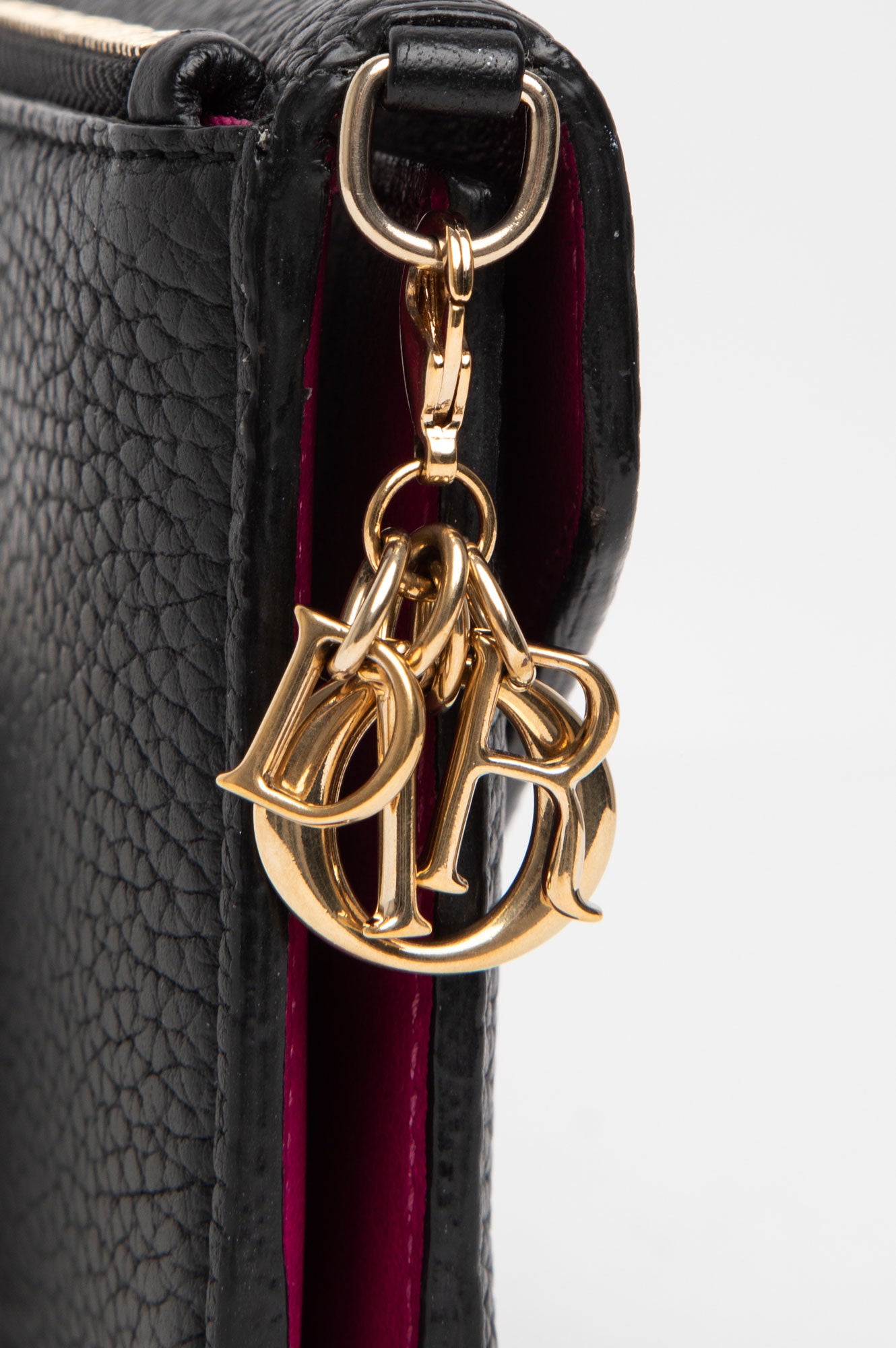 Christian Dior Black Leather Bi-Fold Wallet