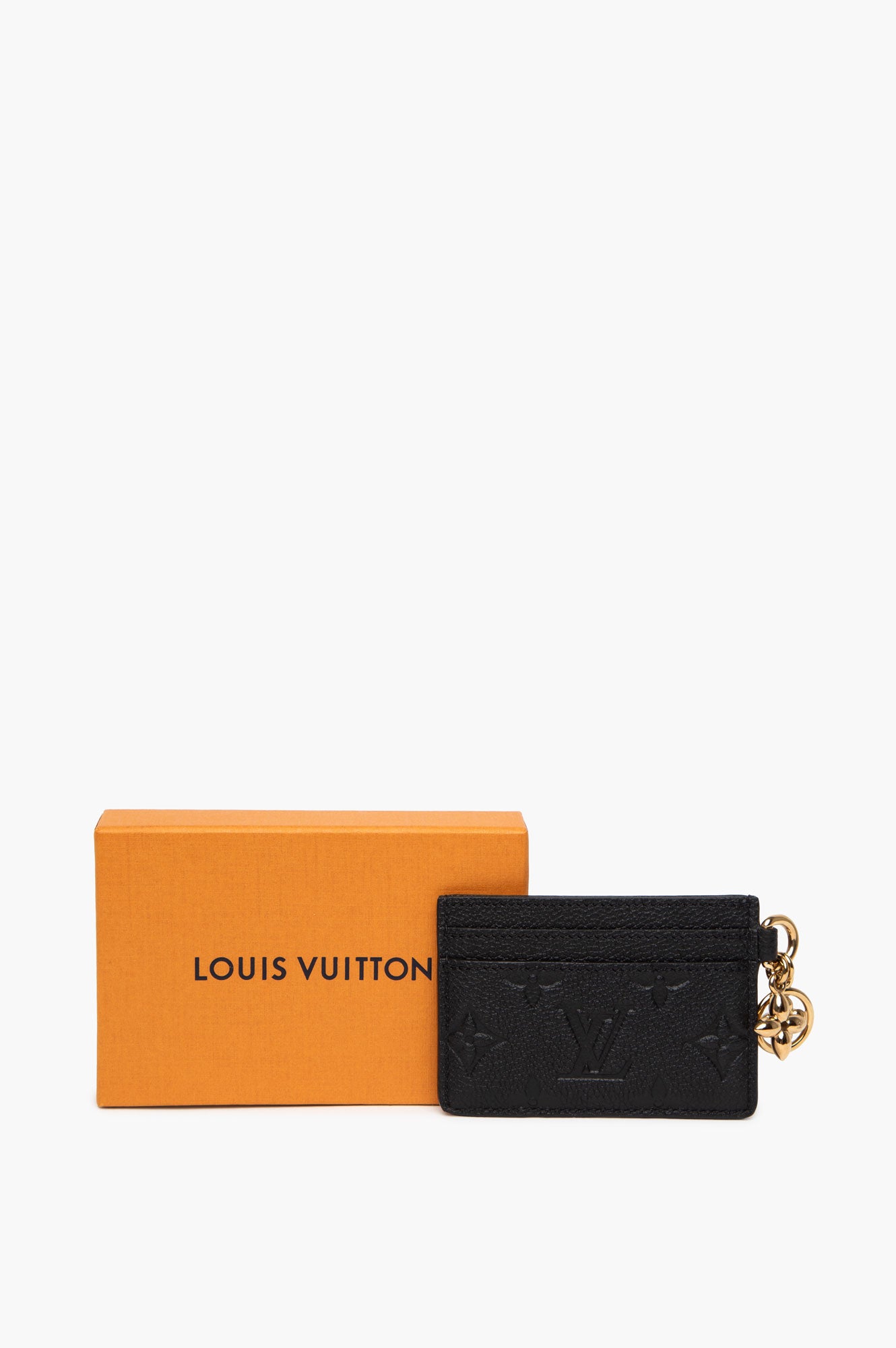 Louis Vuitton Black Cardholder with Charm