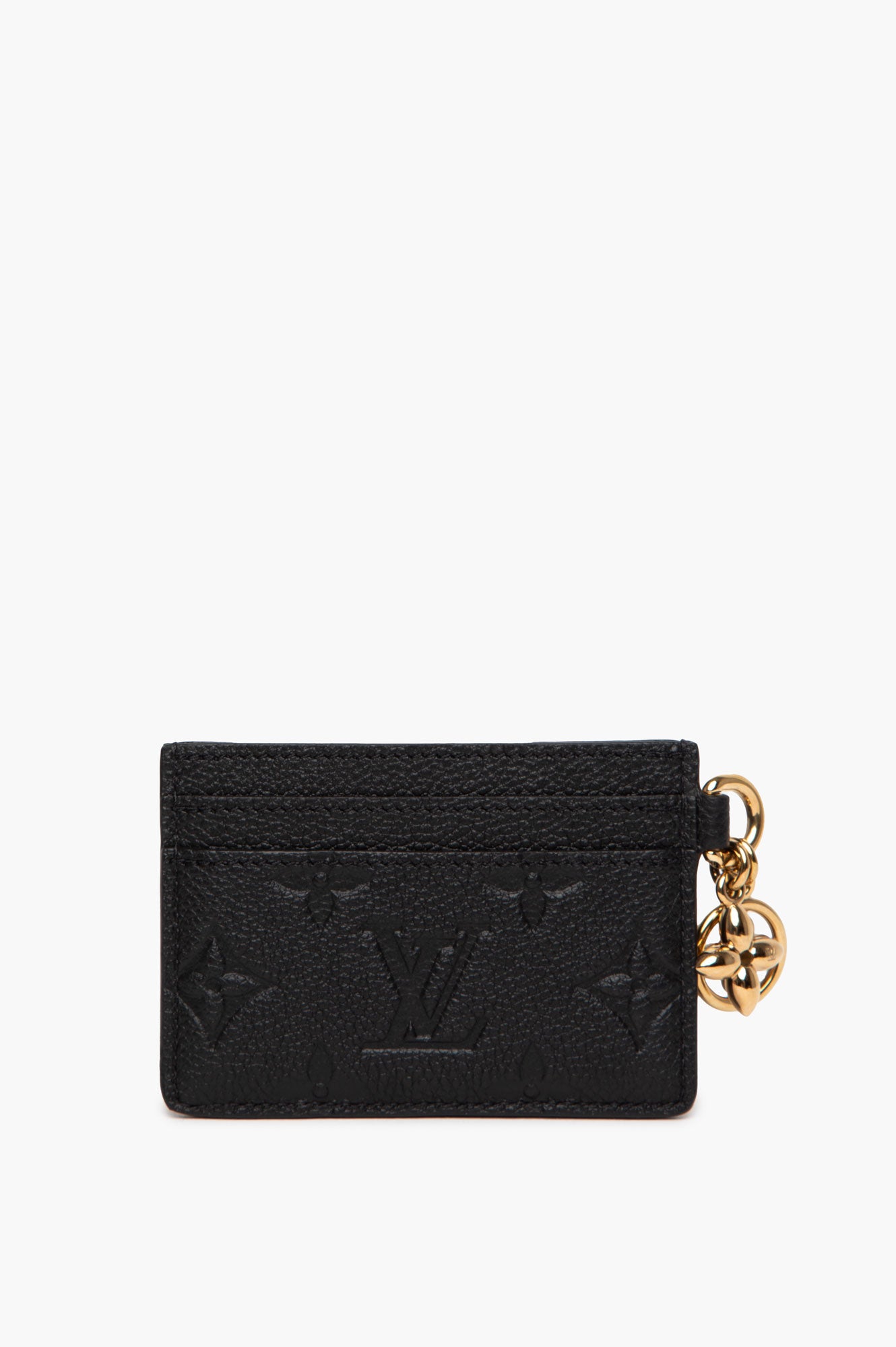 Louis Vuitton Black Cardholder with Charm