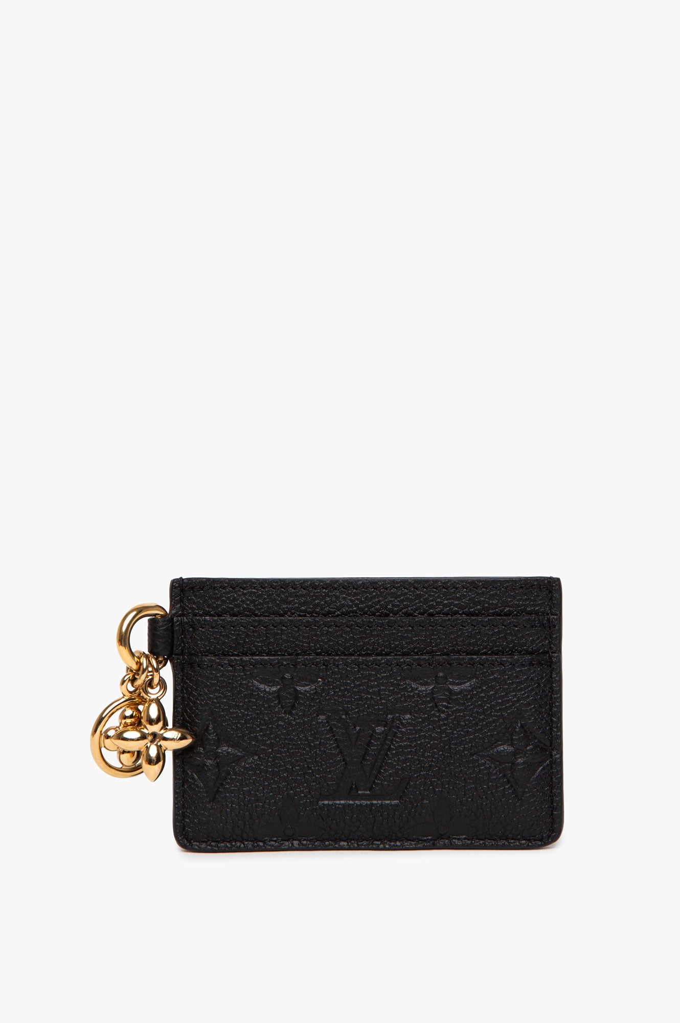 Louis Vuitton Black Cardholder with Charm