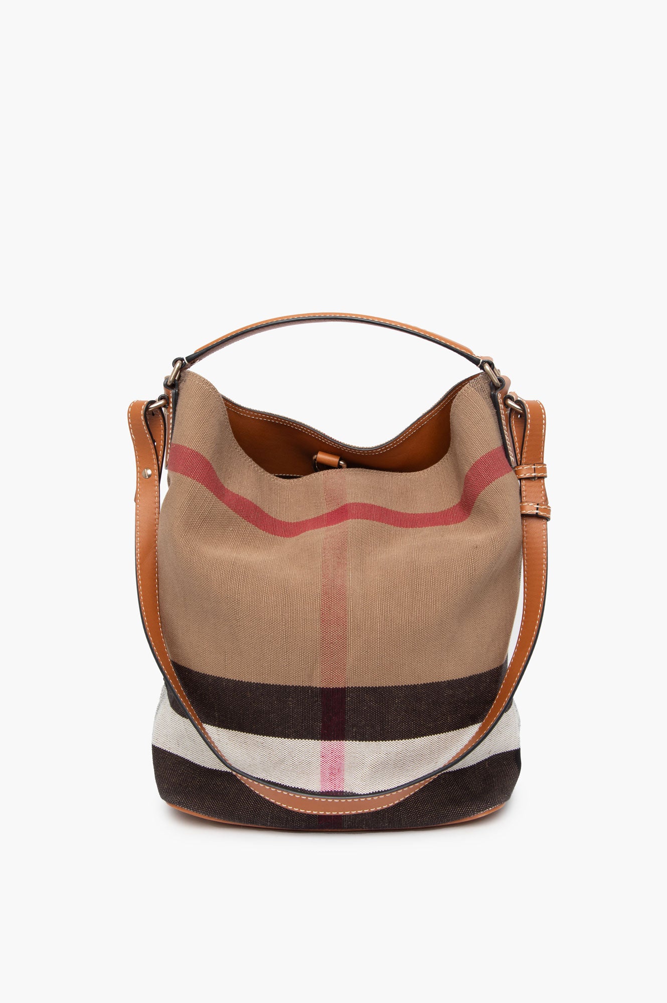 Burberry Nova Check Ashby Bucket Bag