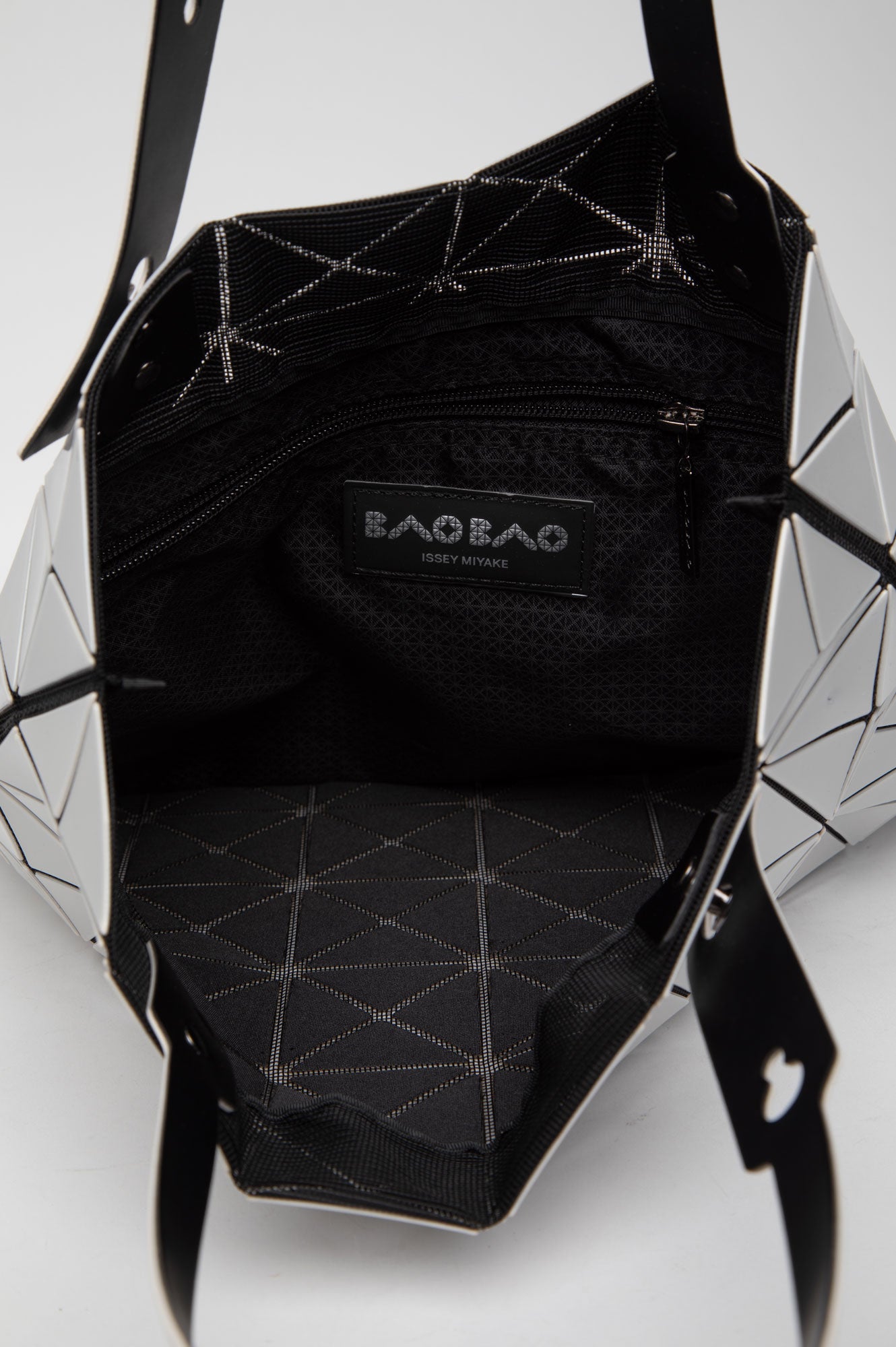 Bao Bao Issey Miyake Light Silver Lucent tote