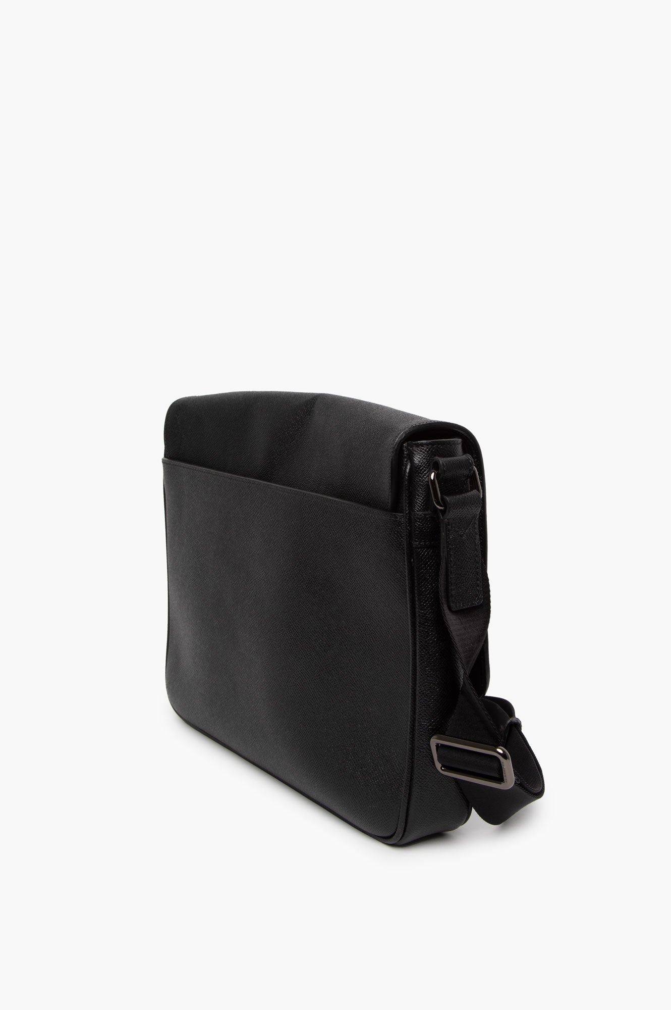 Burberry Black Leather Messenger Bag