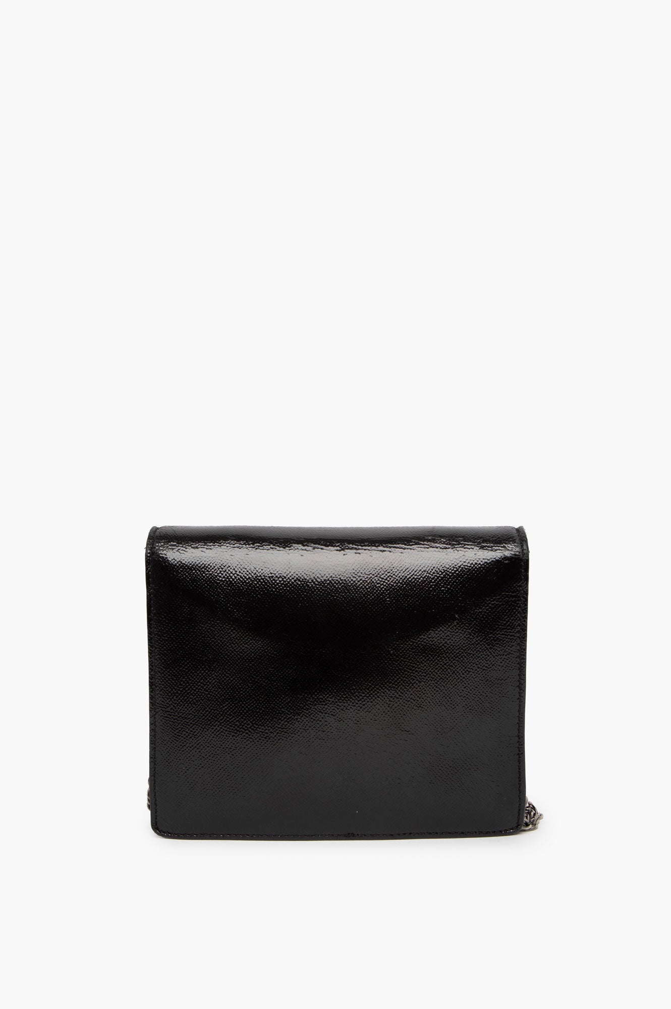Burberry Black Patent Flap Bag