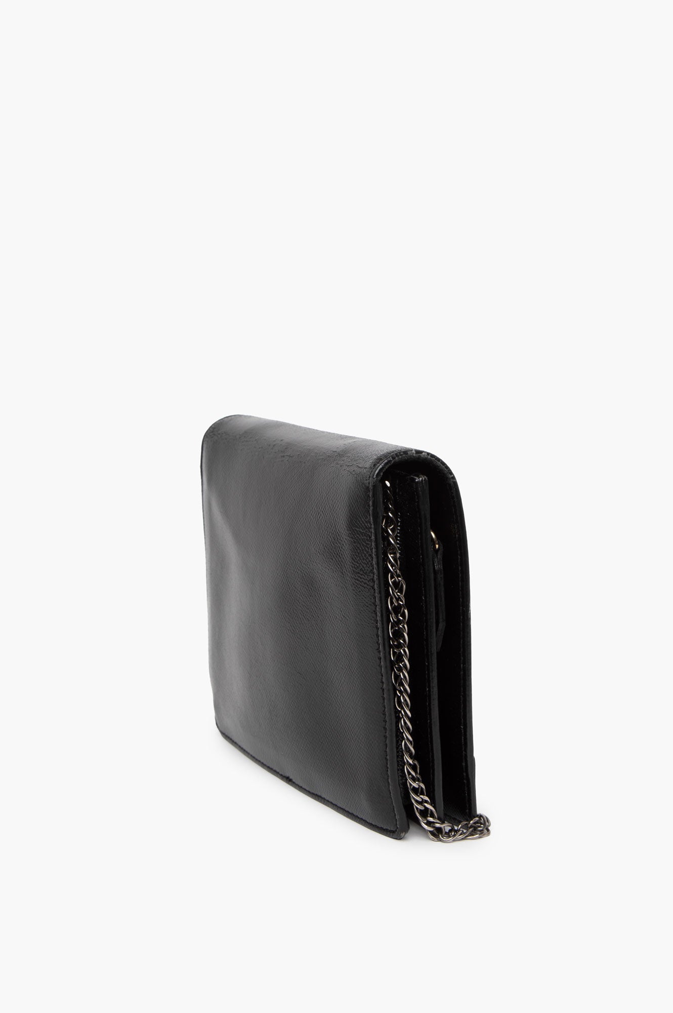 Burberry Black Patent Flap Bag