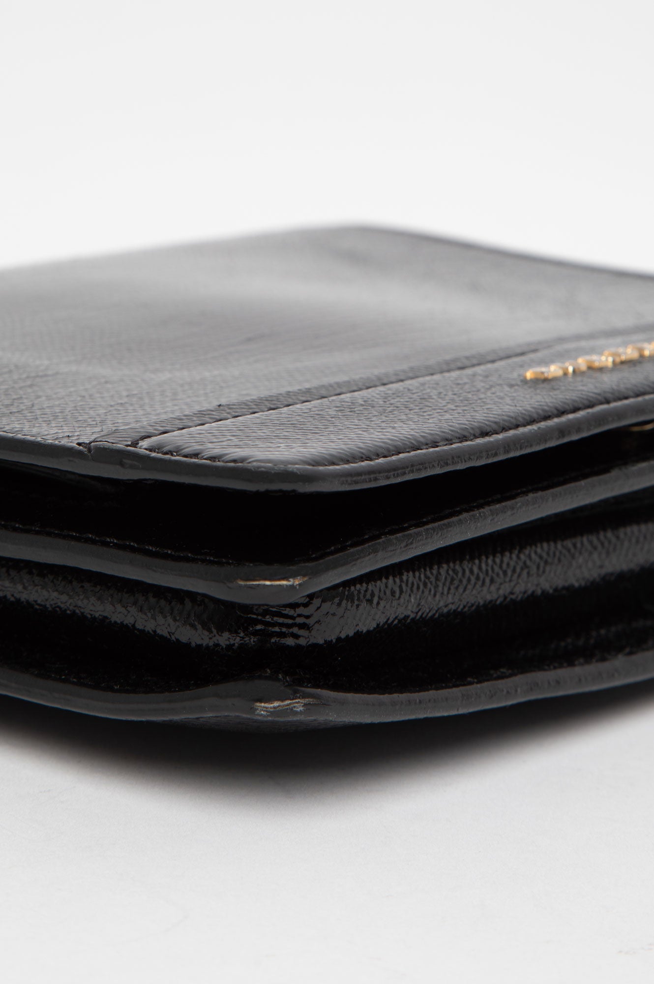 Burberry Black Patent Flap Bag