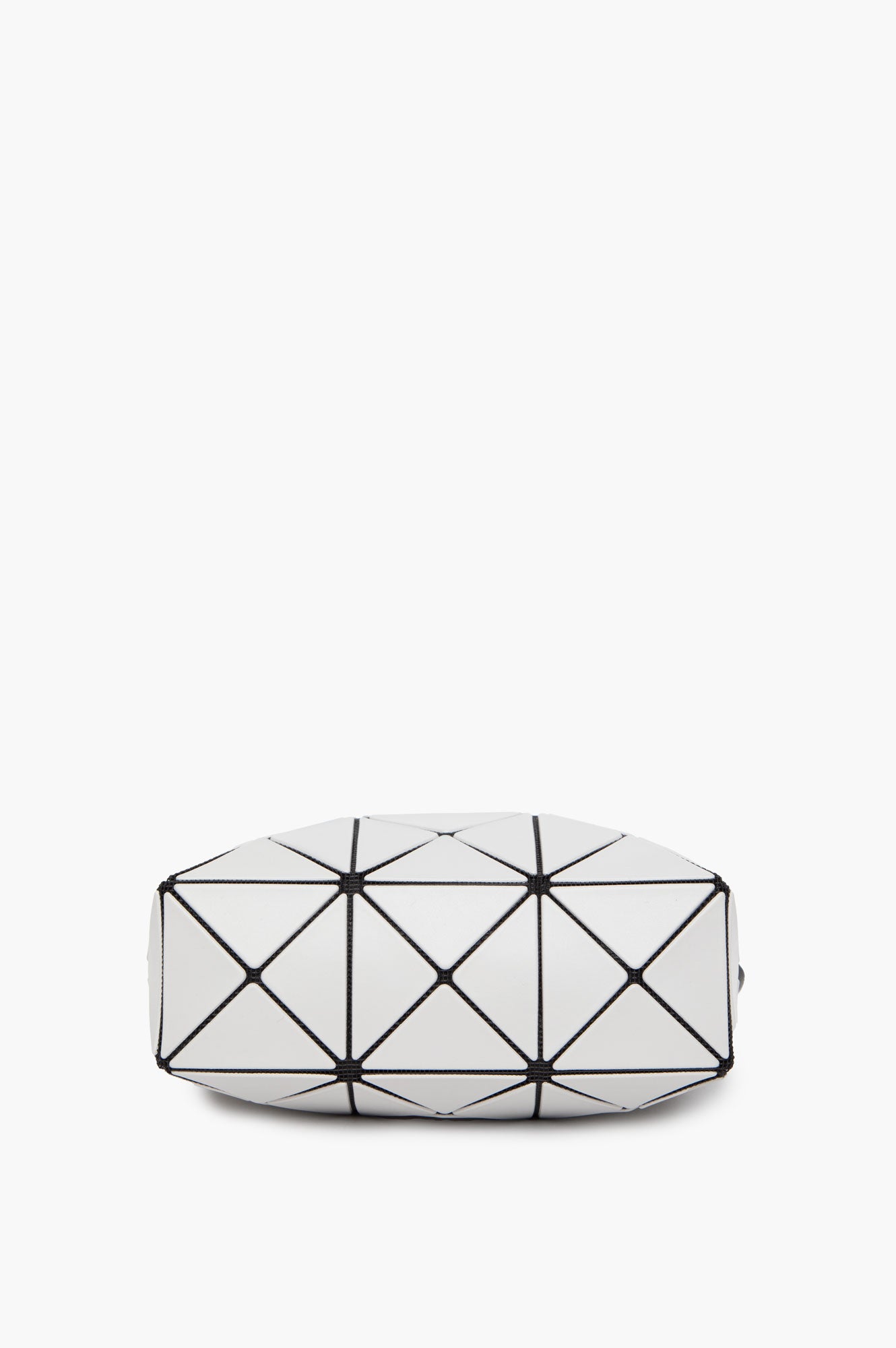 Bao Bao Issey Miyake Silver Cuboid Metallic Crossbody Bag