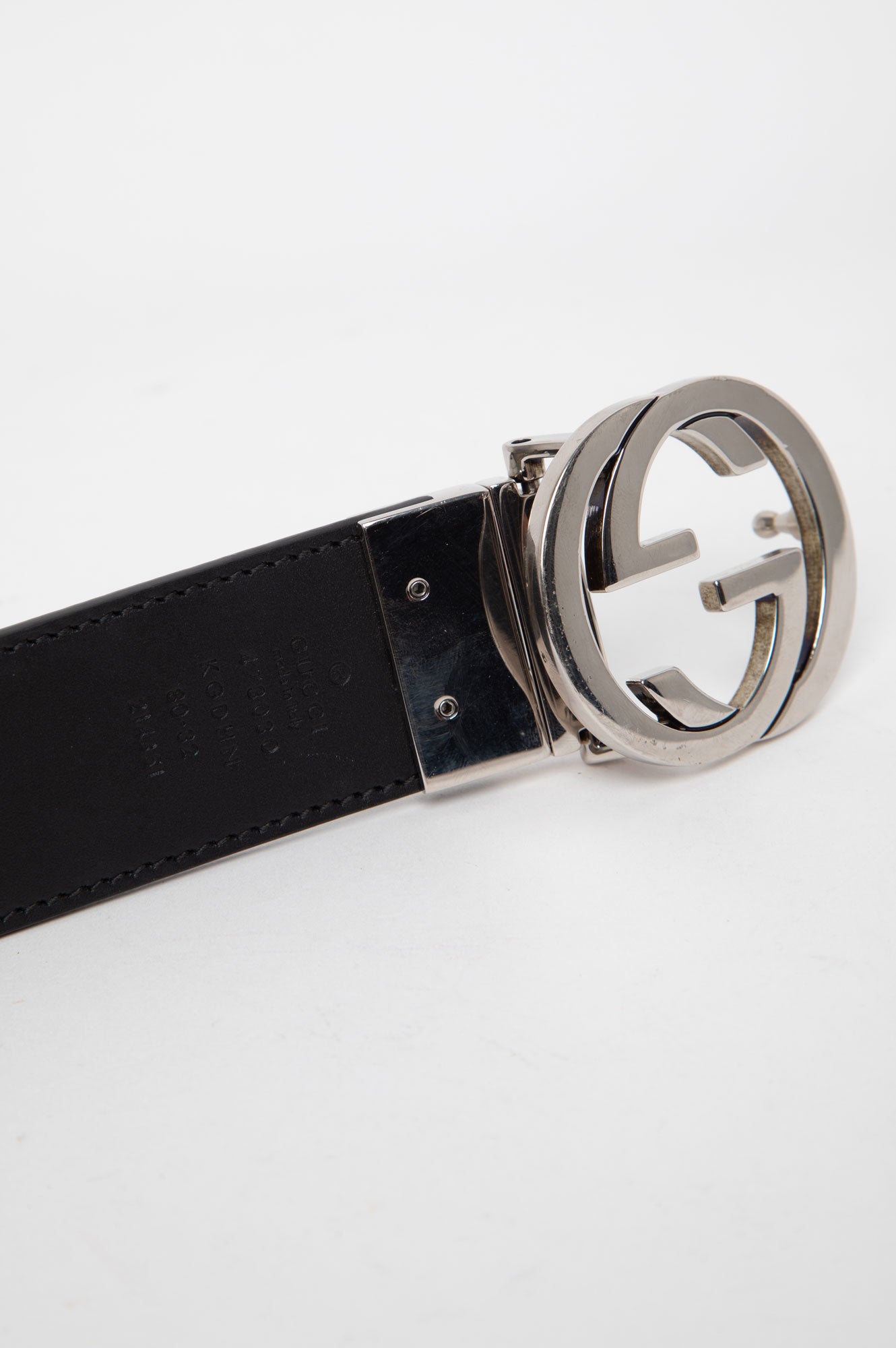 Gucci Monogram Reversible Belt Size 80