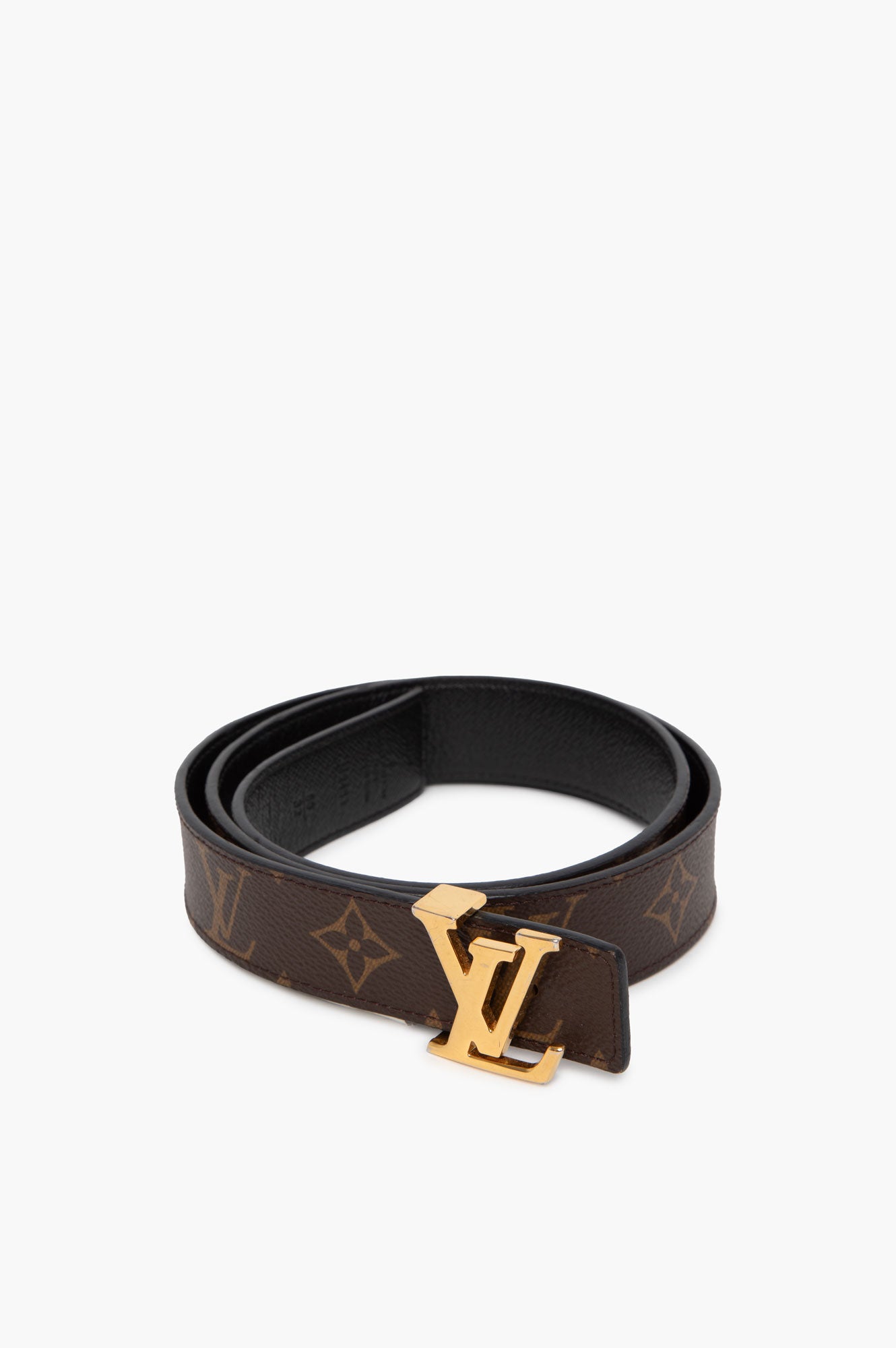 Louis Vuitton 30mm Monogram Reversible Belt Size 80
