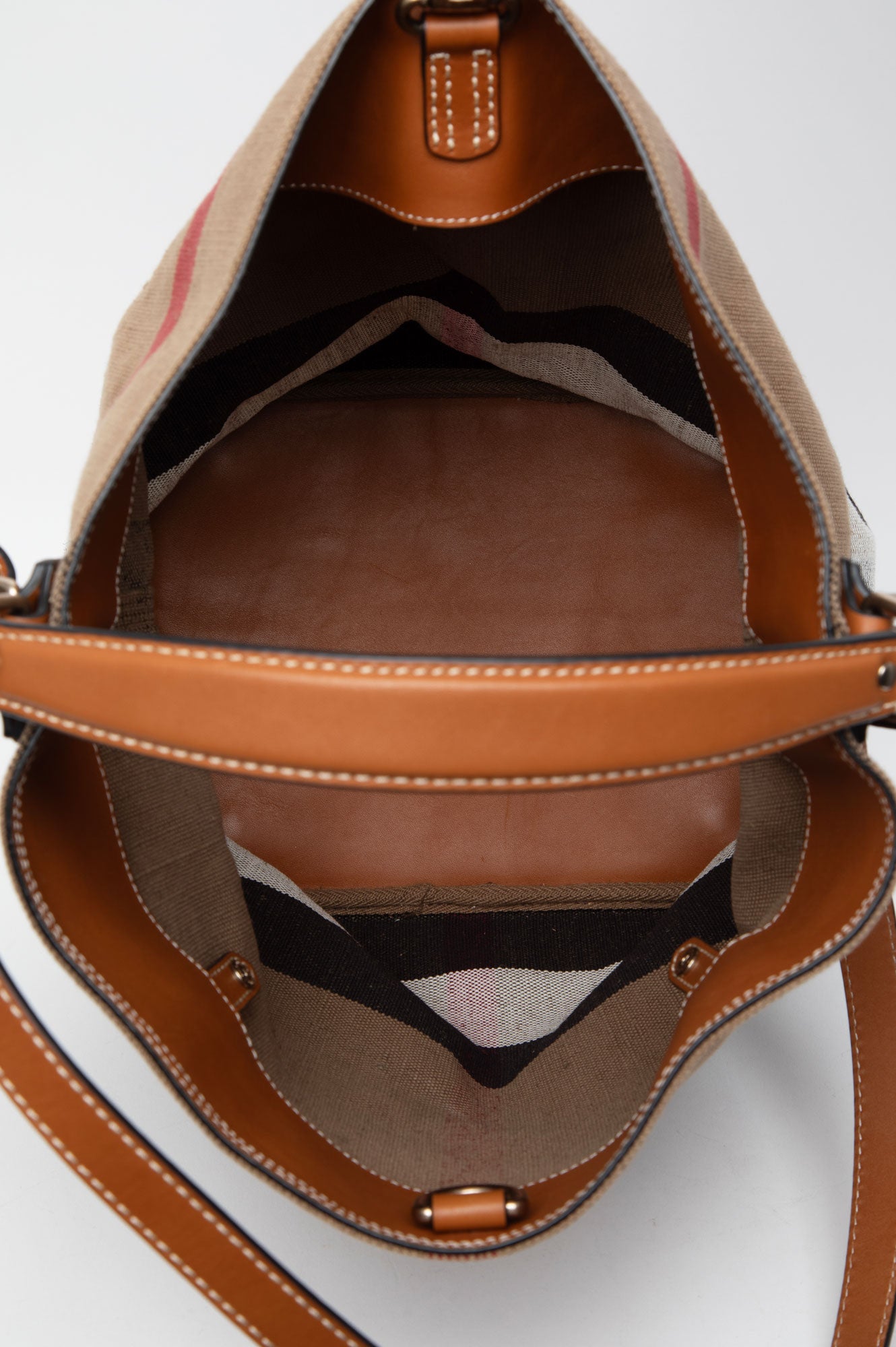 Burberry Nova Check Ashby Bucket Bag