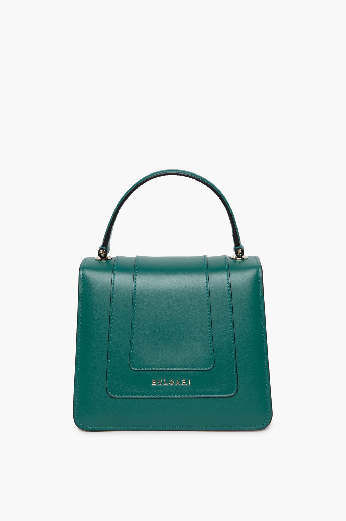 Bvlgari Serpenti Green Forever Emerald Small Top Handle Bag