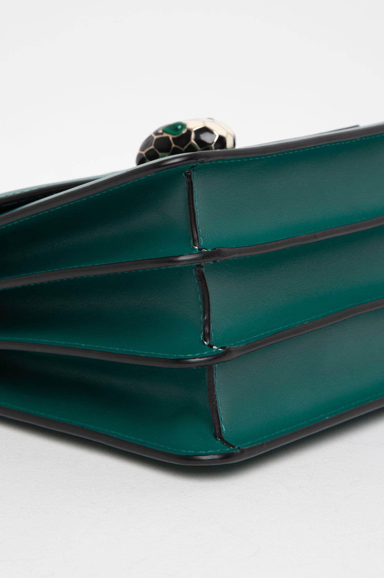 Bvlgari Serpenti Green Forever Emerald Small Top Handle Bag