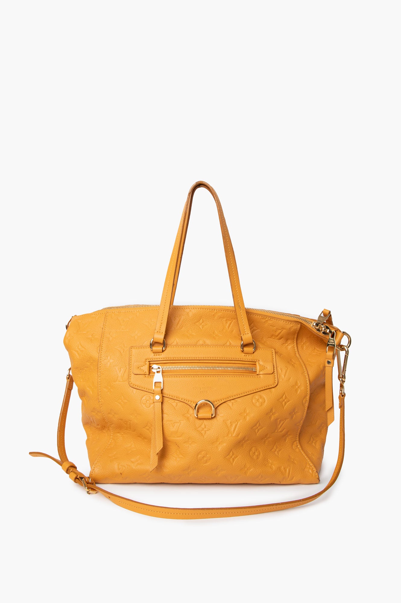 Louis Vuitton Yellow Monogram Leather Empreinte Lumineuse Bag