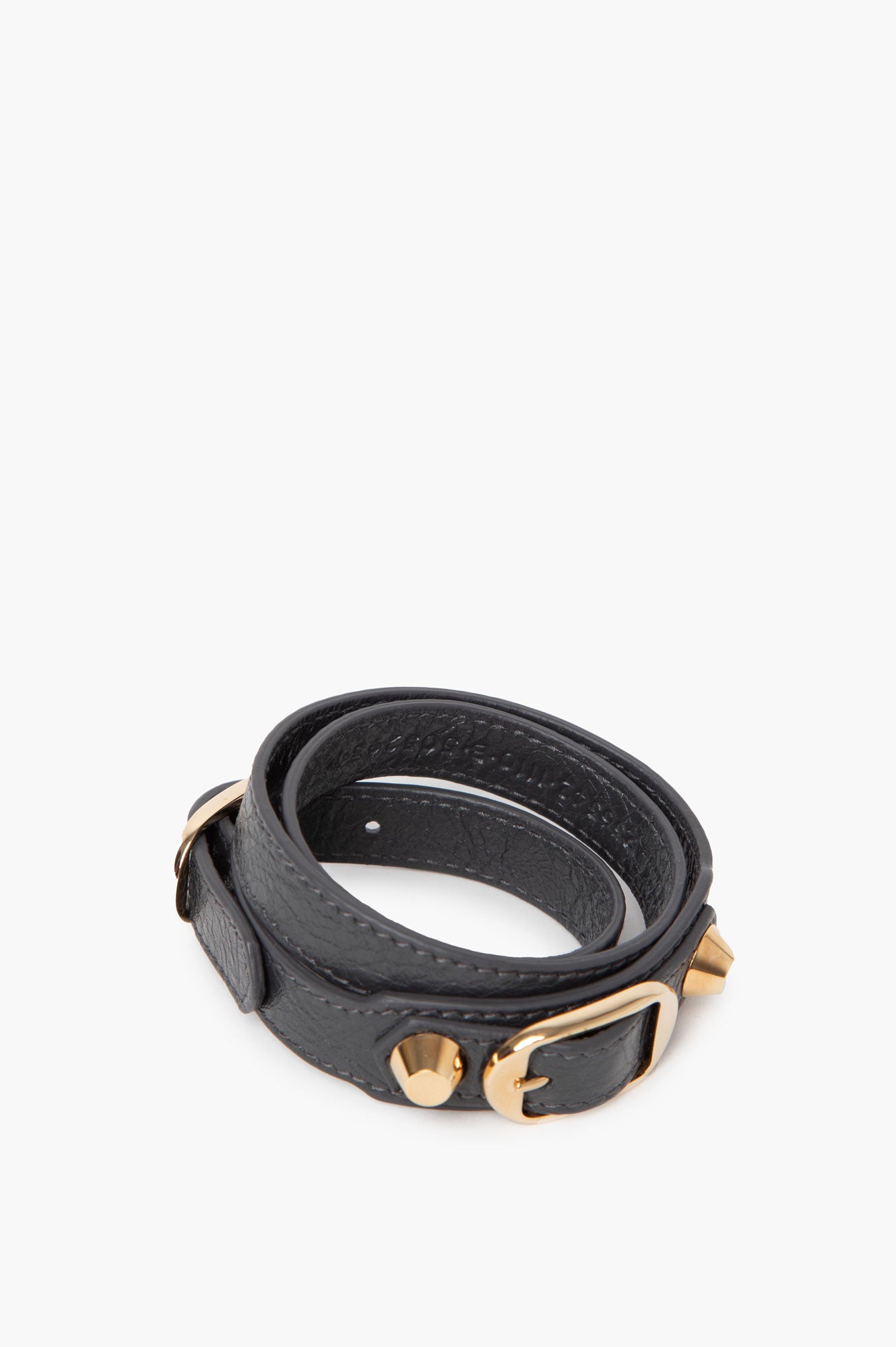 Balenciaga Grey Leather Bracelet