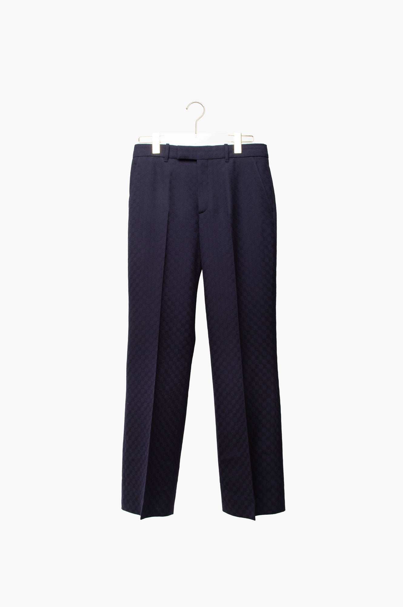 Gucci Blue Cotton Blend Pants