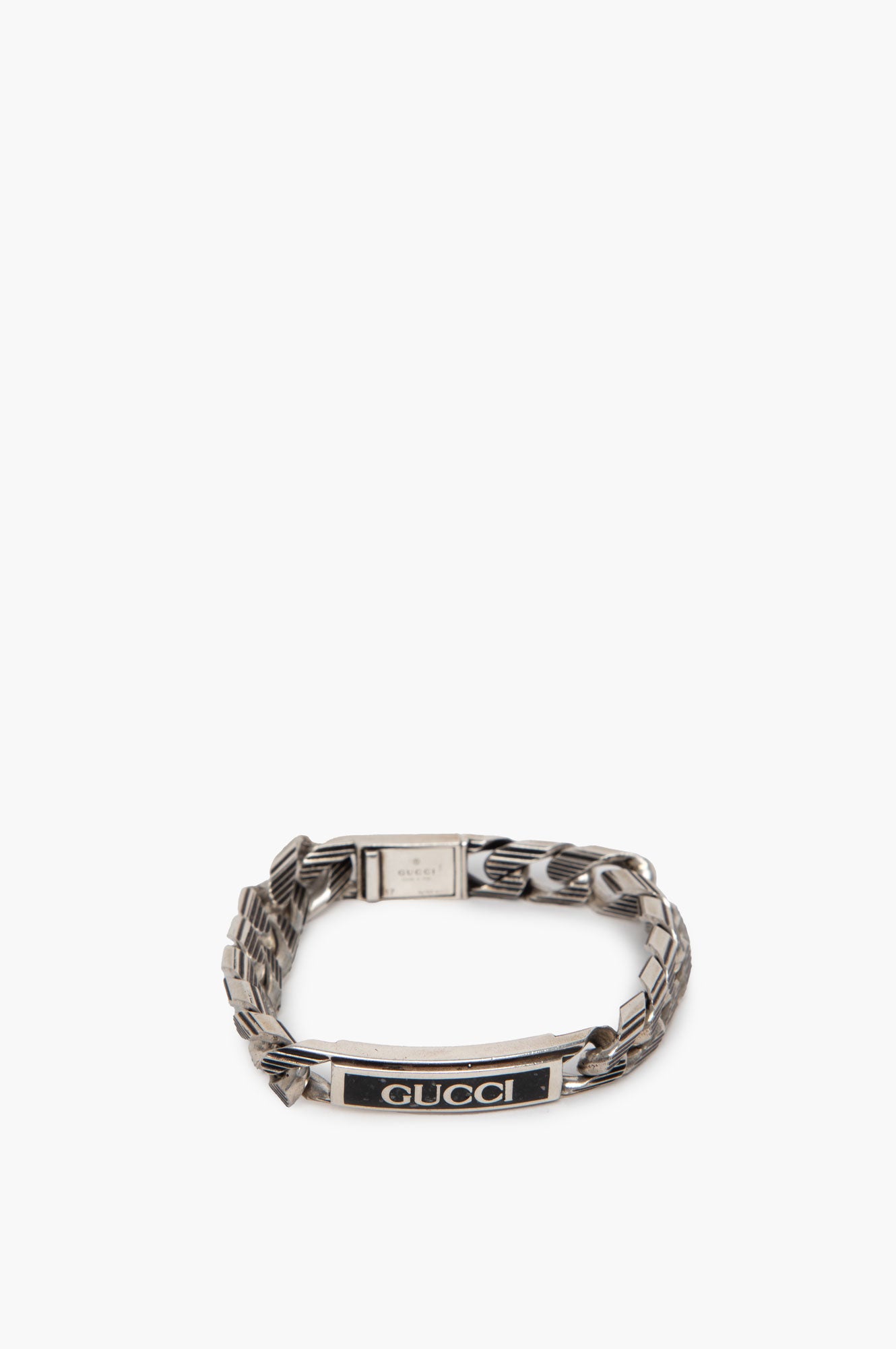 Gucci Silver Logo Bracelet