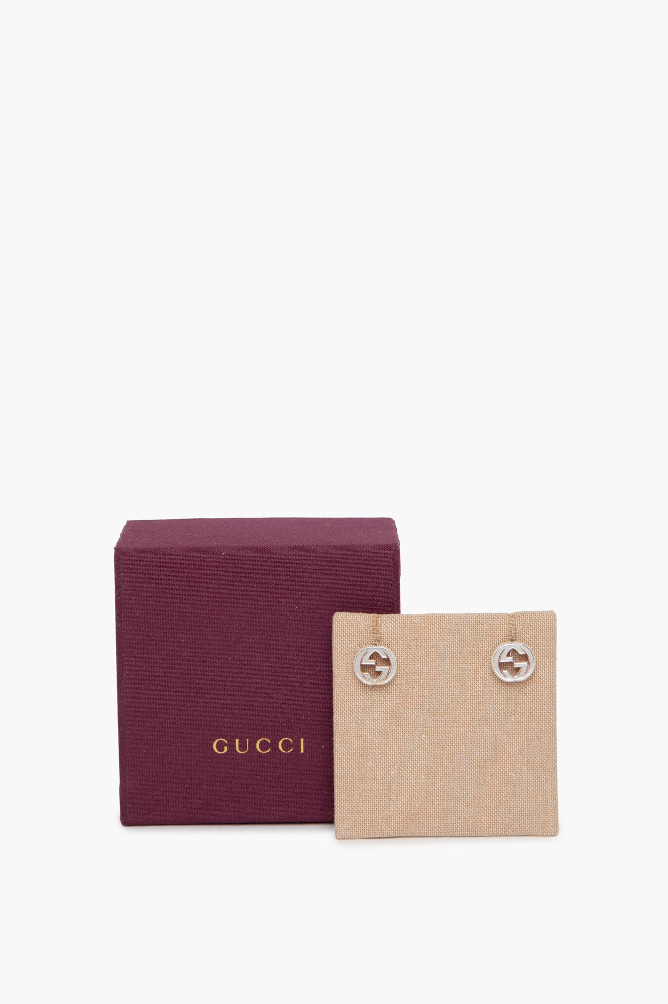 Gucci Silver GG Earrings