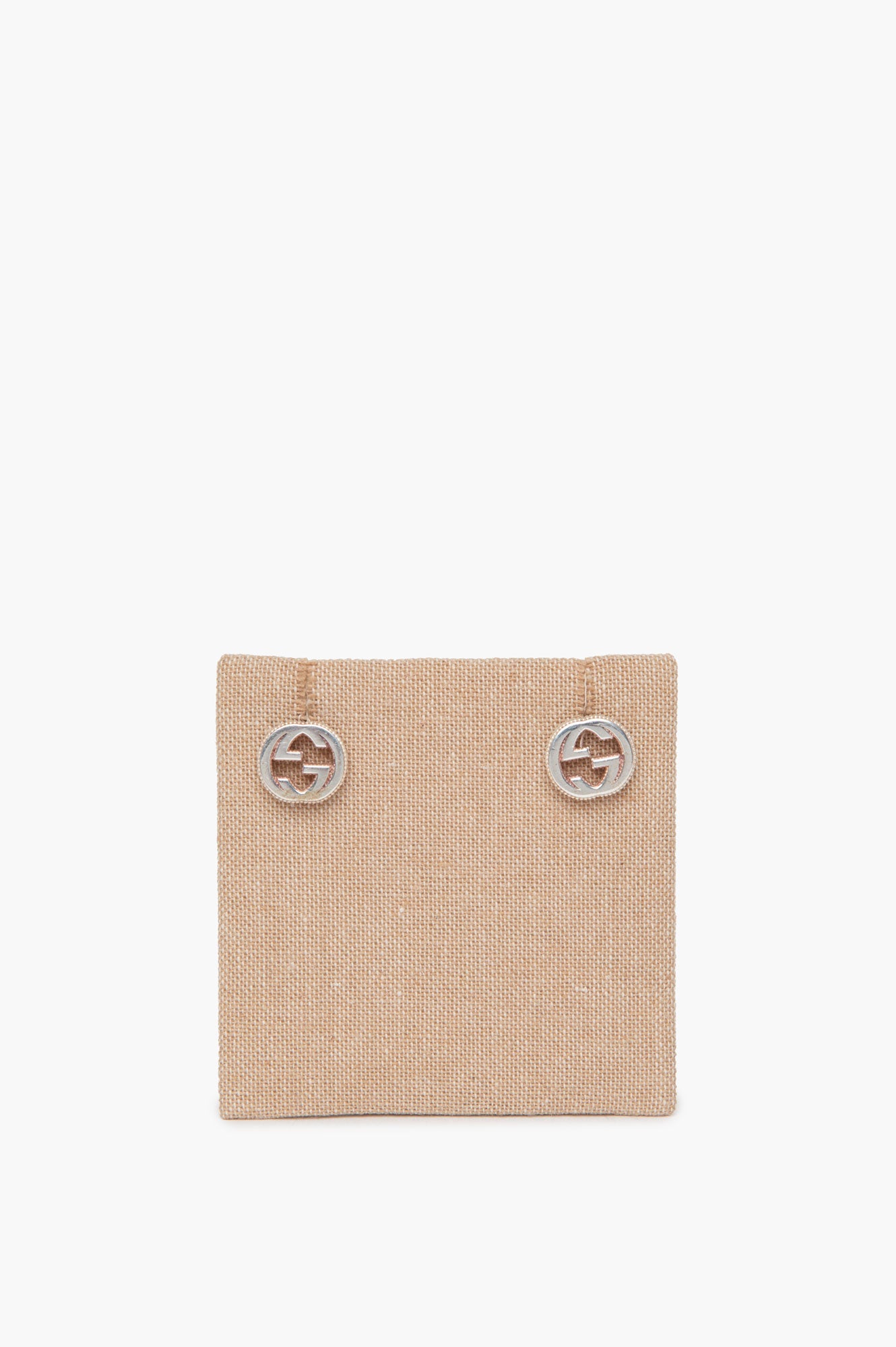 Gucci Silver GG Earrings