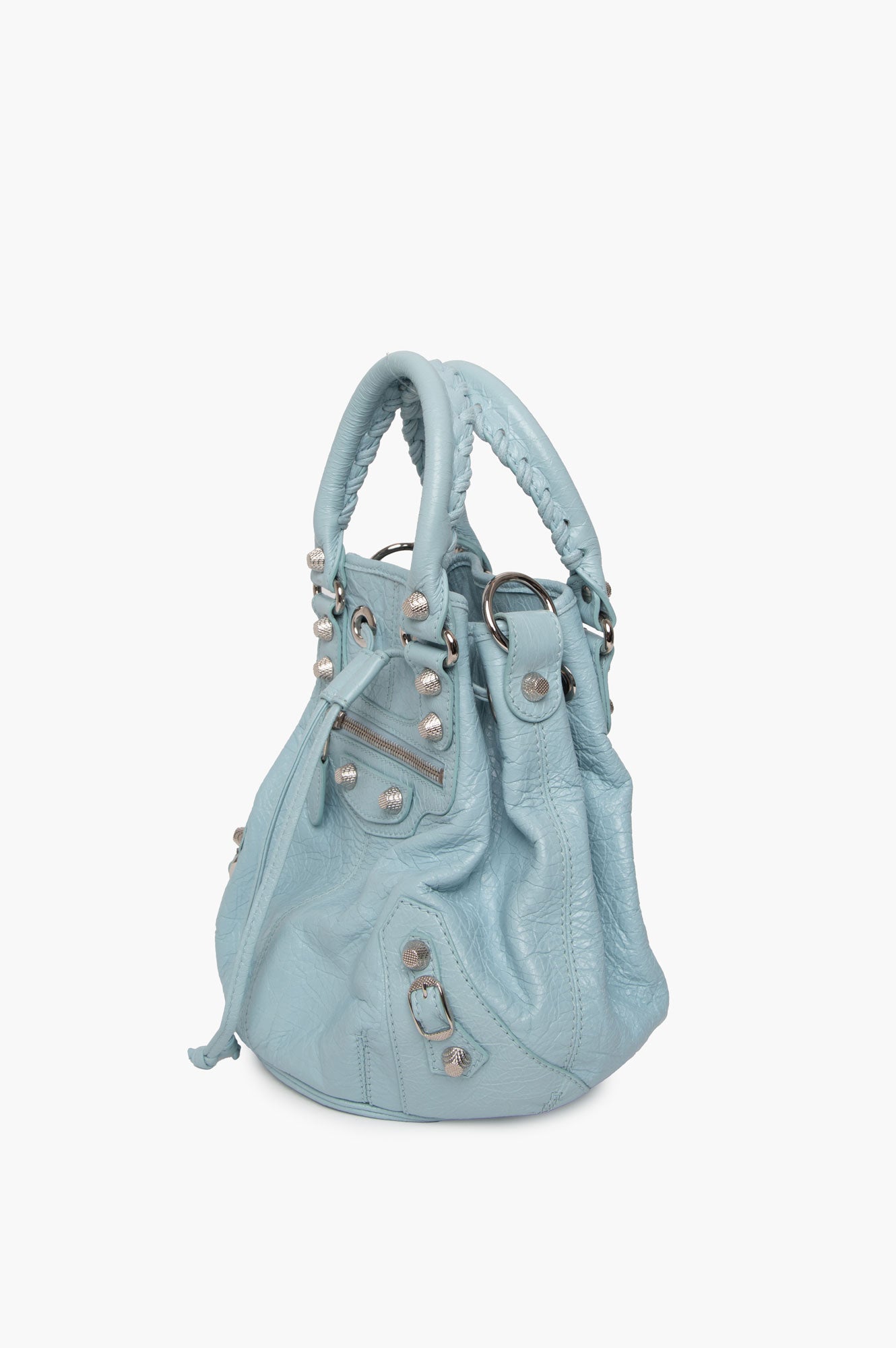 Balenciaga Blue Le Cagole Bucket Bag