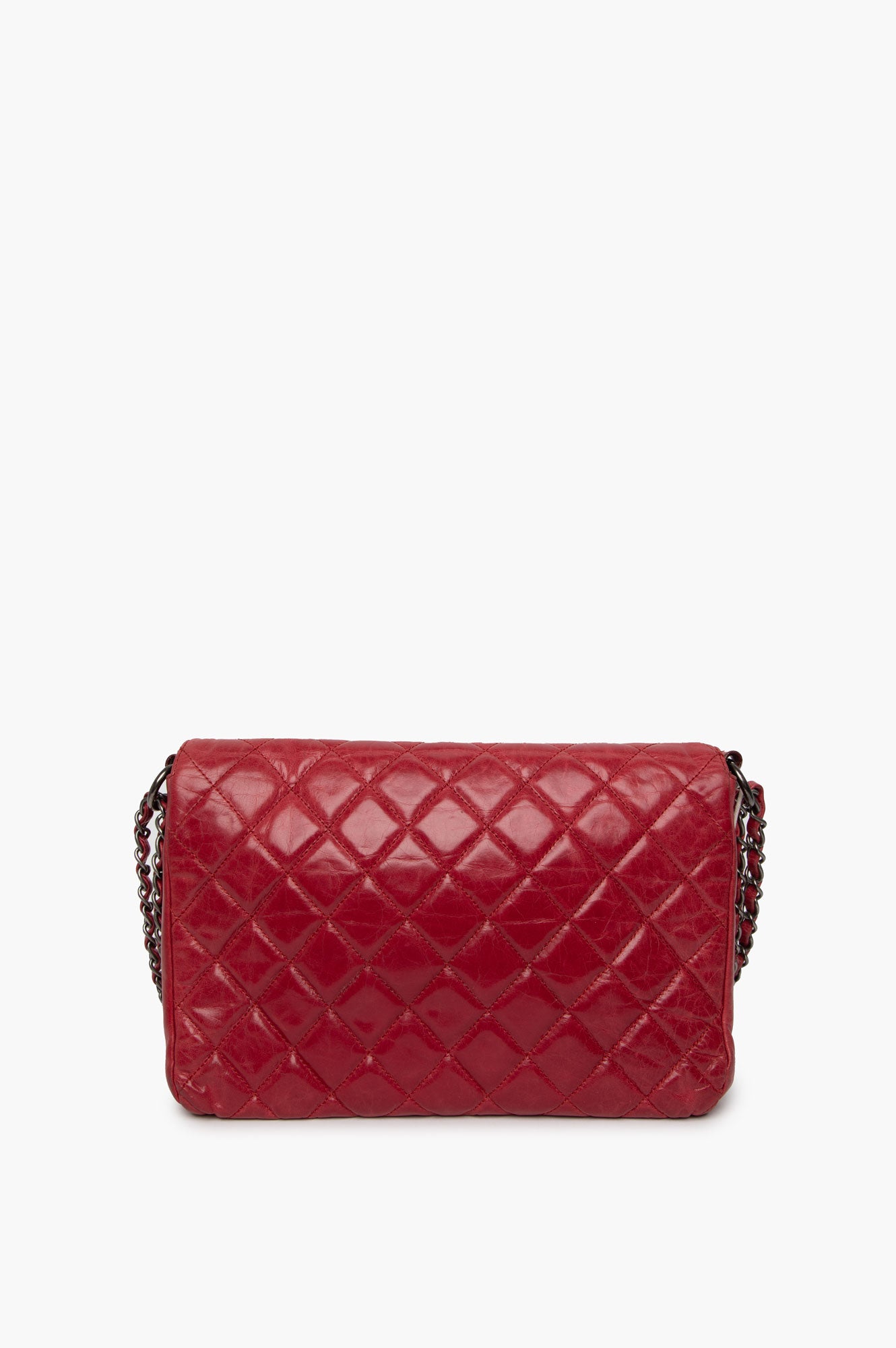 Chanel Red Flap Boy Lock Shoulder Bag