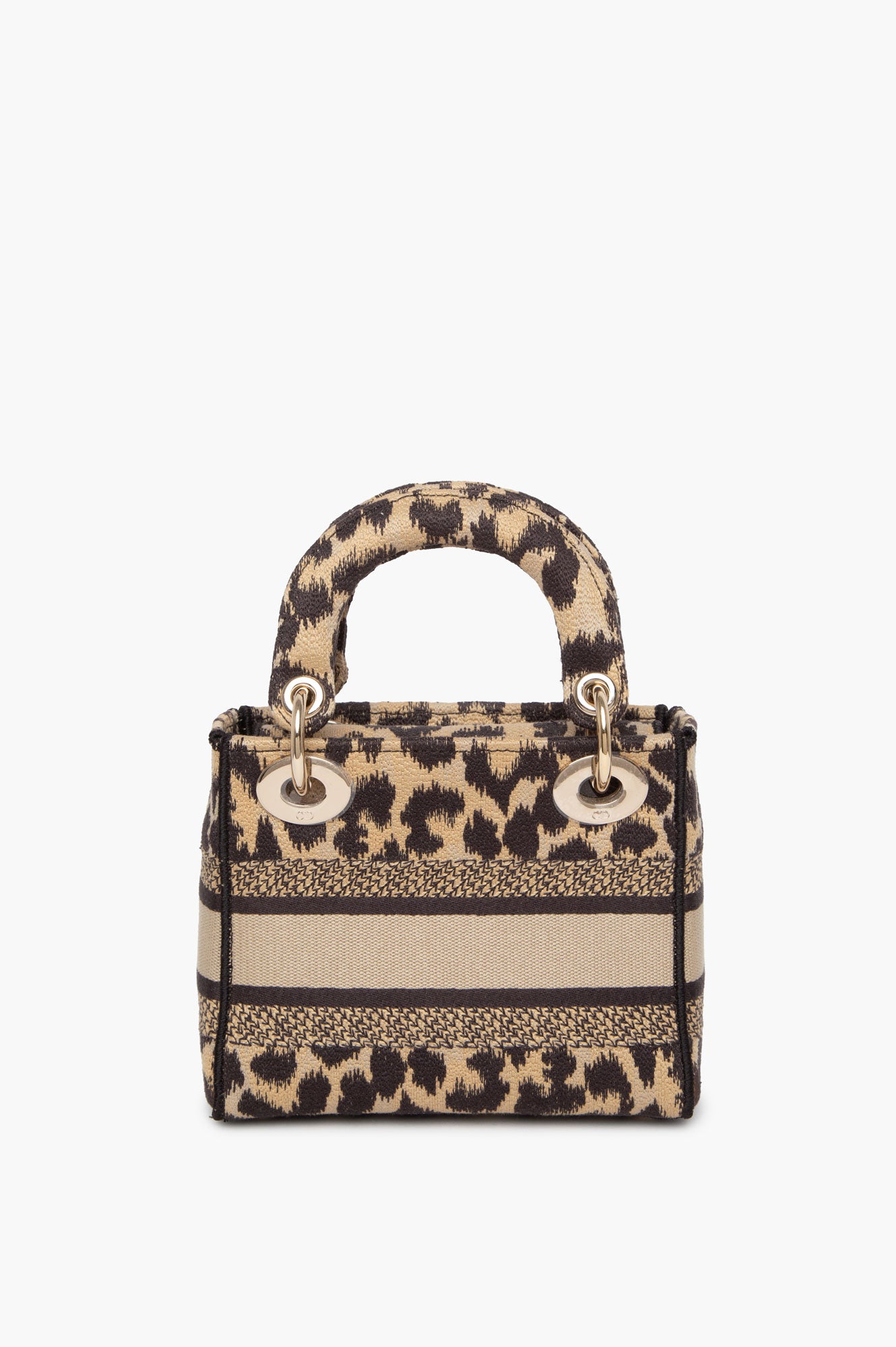 Christian Dior Mizza Embroidered Cavas Mini Lady Dior Bag