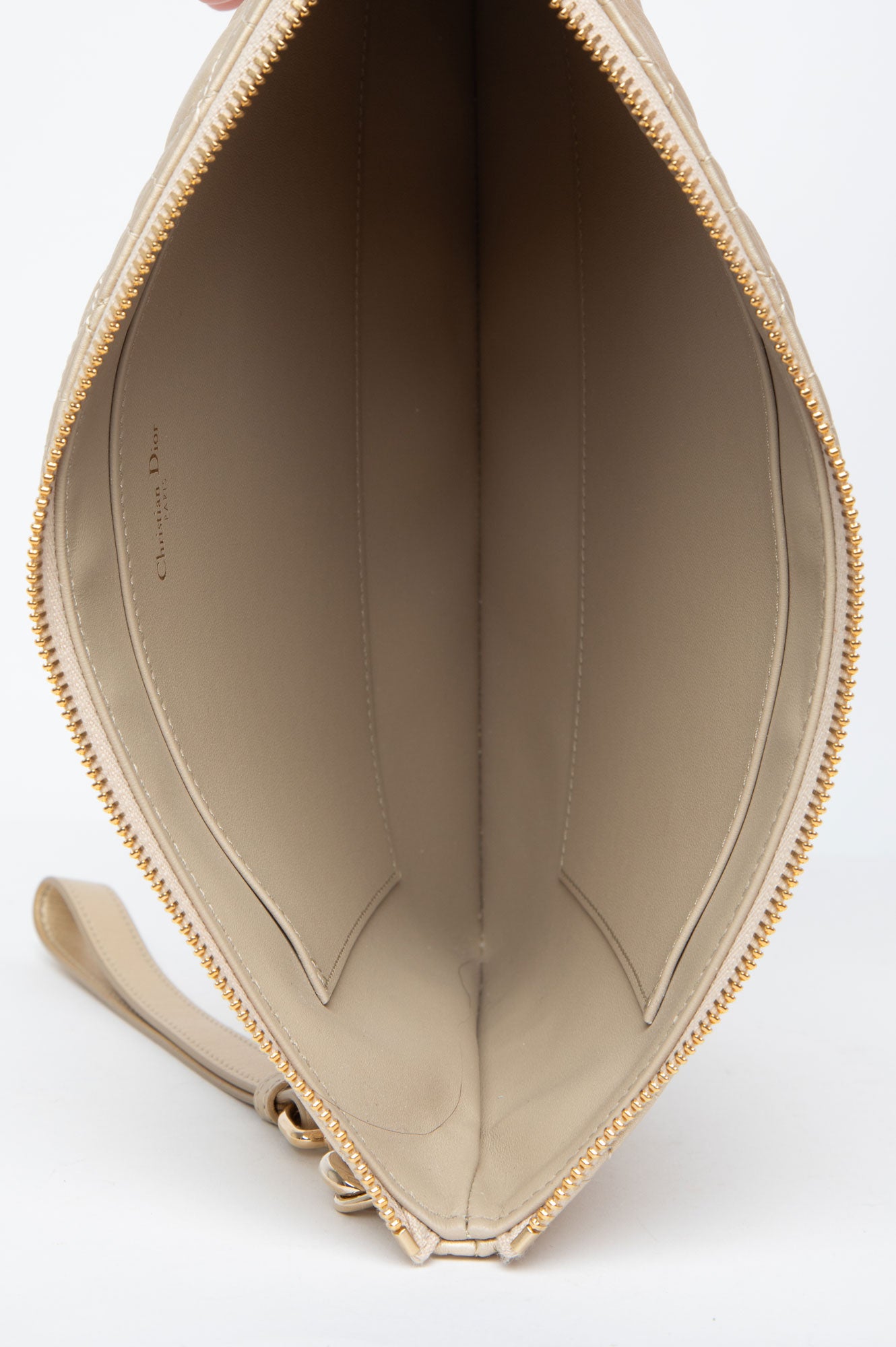 Christian Dior Cannage Calfskin Caro Daily Pouch